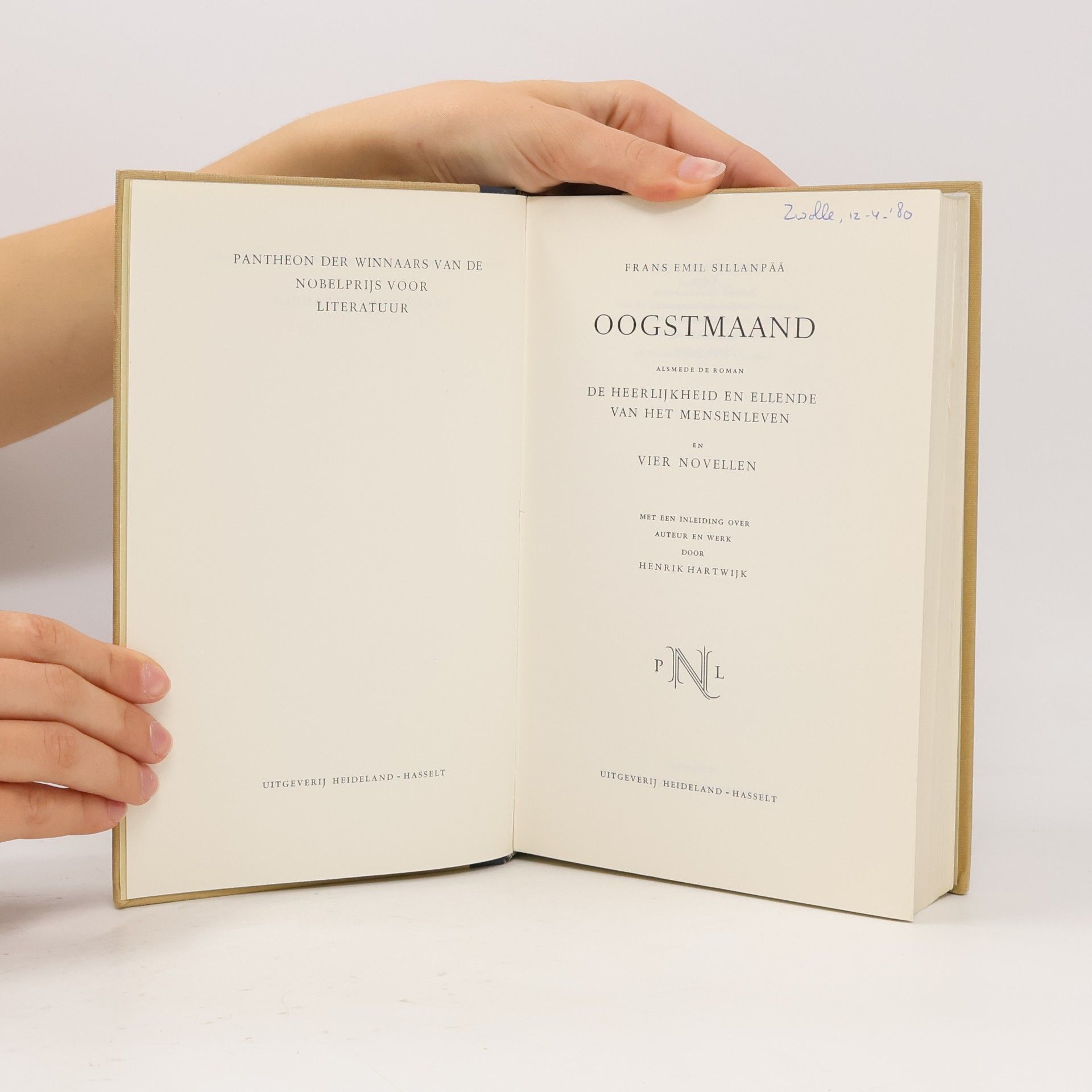 F.E. Sillanpää Pantheon der Nobelprijswinnaars Literatuur
