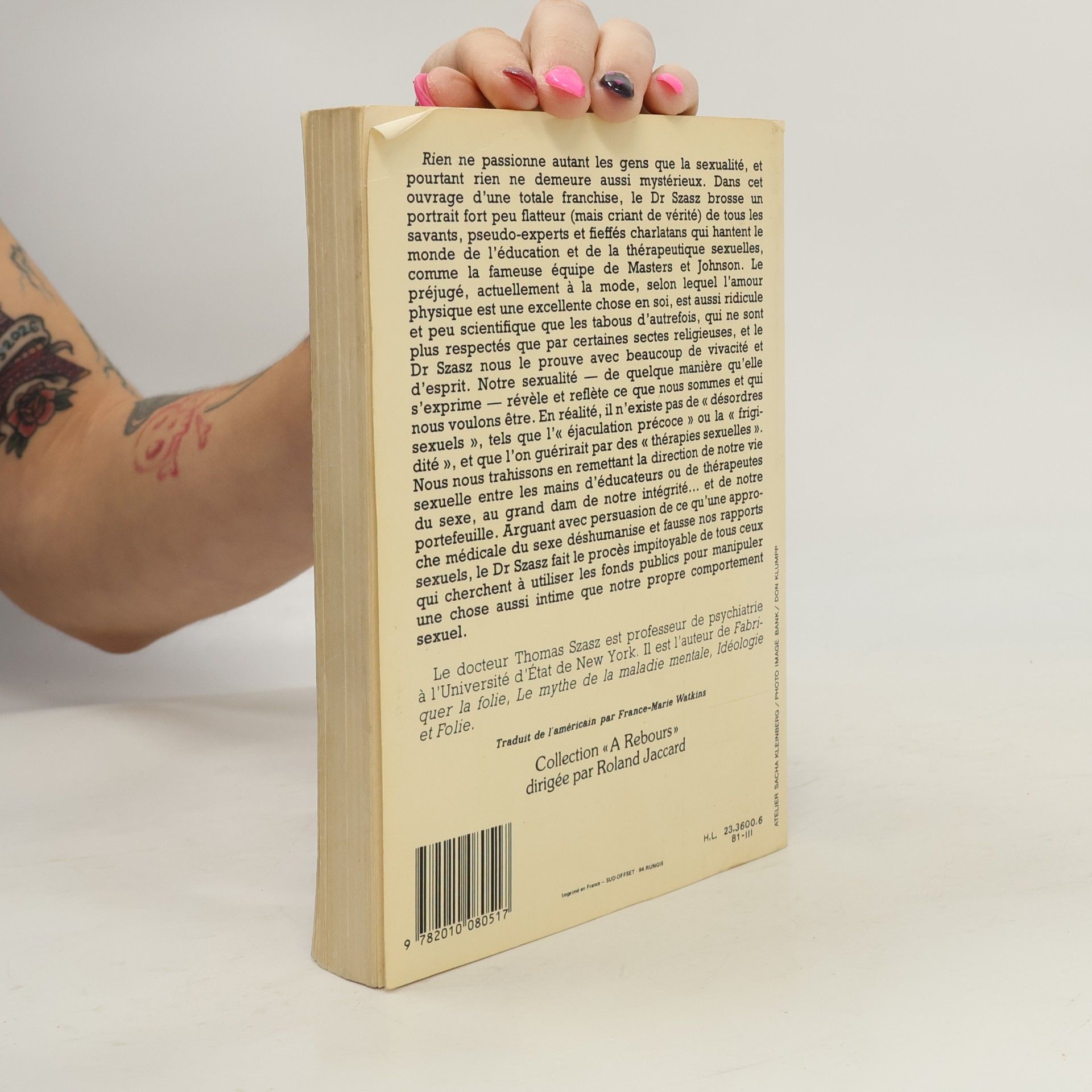Thomas Szasz Sexe sur ordonnance