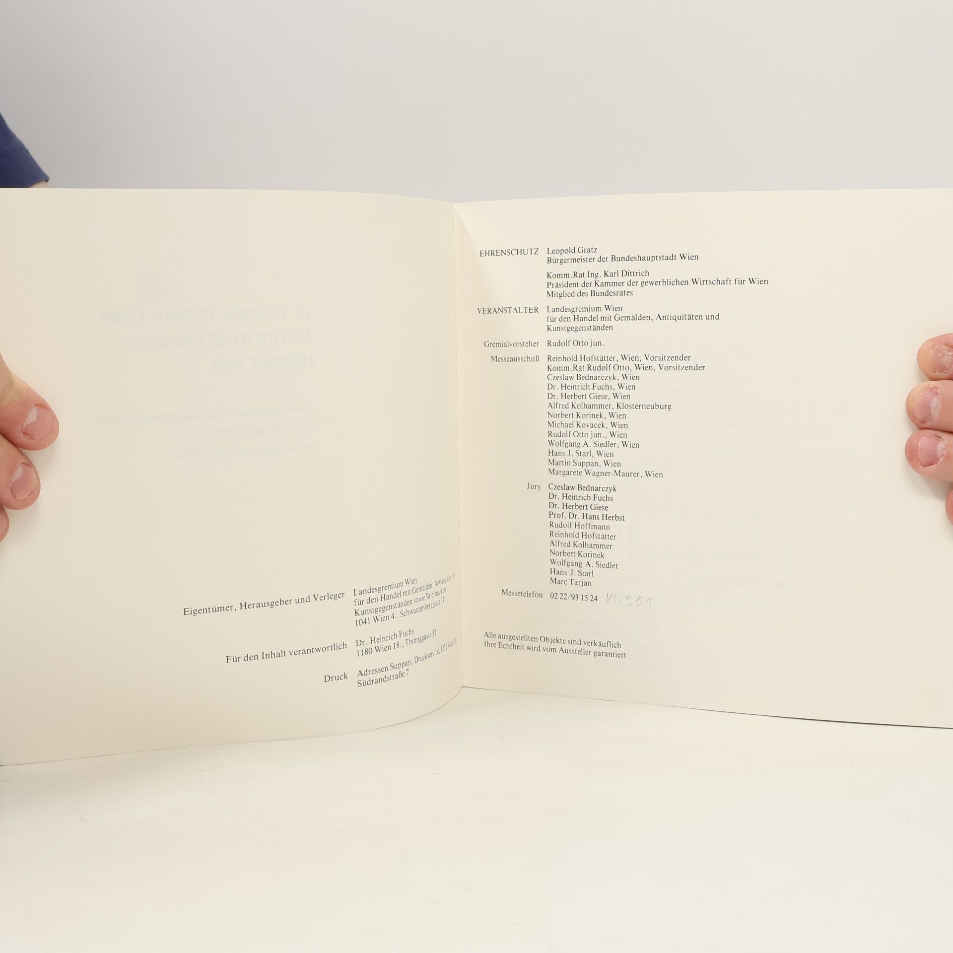 Autorenkollektiv 11. WIENER KUNST- UND ANTIQUITÄTENMESSE