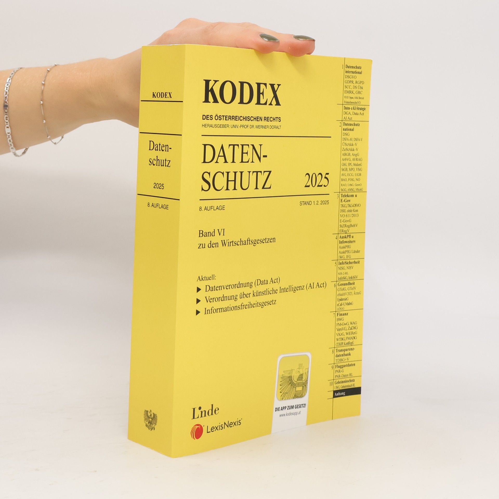 KODEX Datenschutz 2025: Wirtschaftsgesetze Band VI (Kodex Wirtschaftsgesetze)