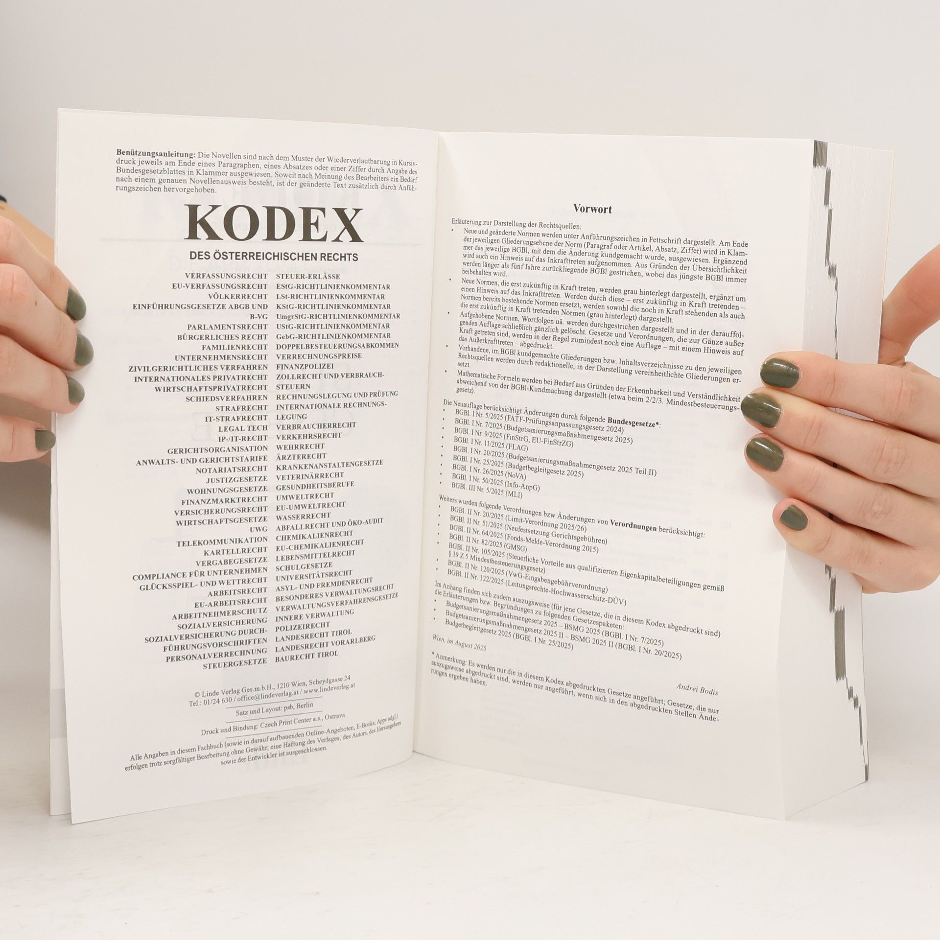 Andrei Bodis Kodex des Österreichischen Rechts: Kodex Steuergesetze 2025/26 - 76. Auflage