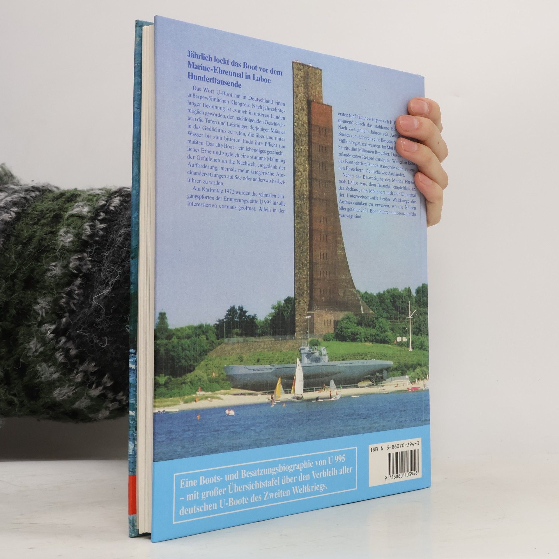 Eckhard Wetzel U 995. Das U- Boot vor dem Marine- Denkmal in Laboe. Der weltberühmte deutsche U- Boot- Typ VII C