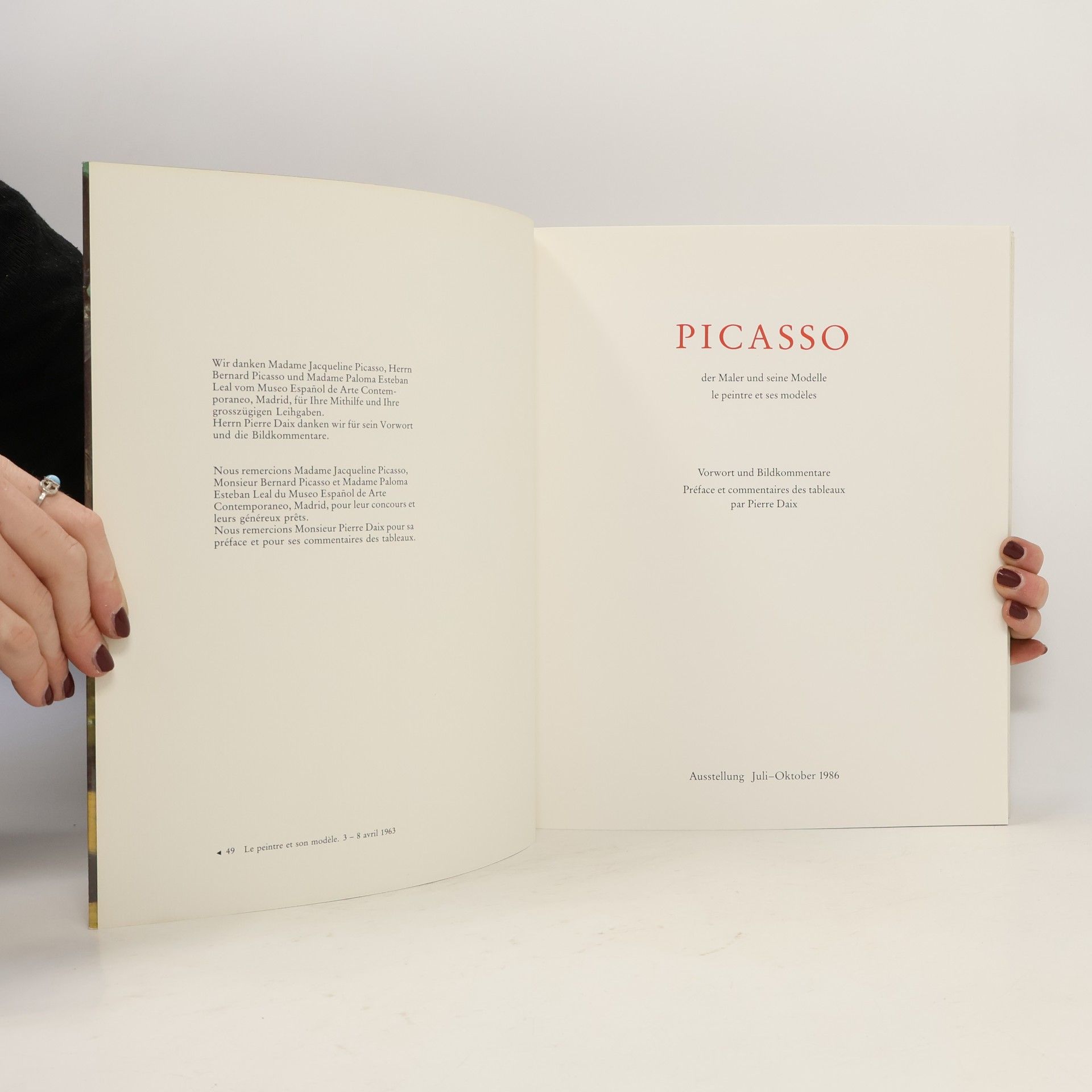 Pablo Picasso Picasso: Der Maler und seine Modelle