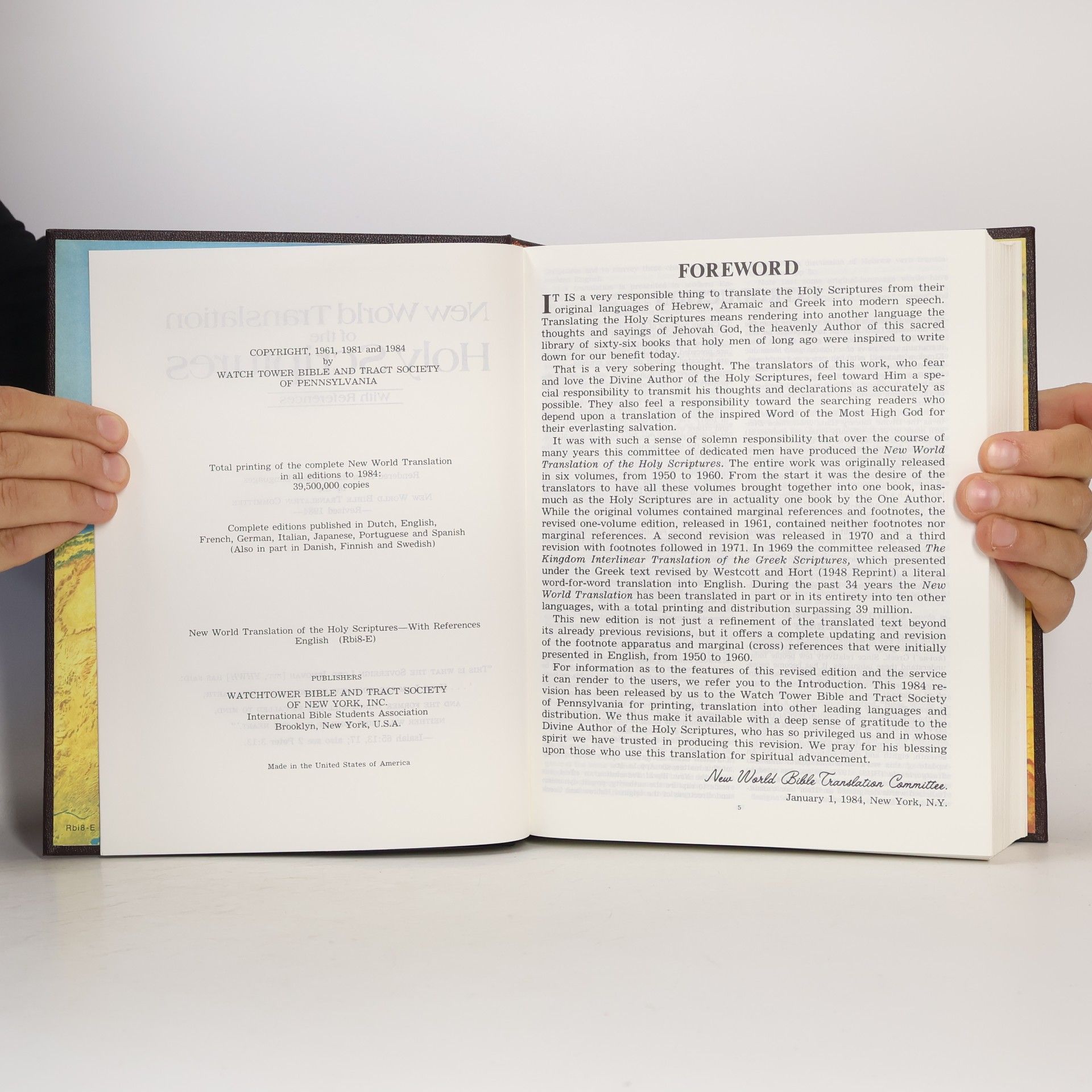 Various authors New World Translation of the Holy Scriptures with References