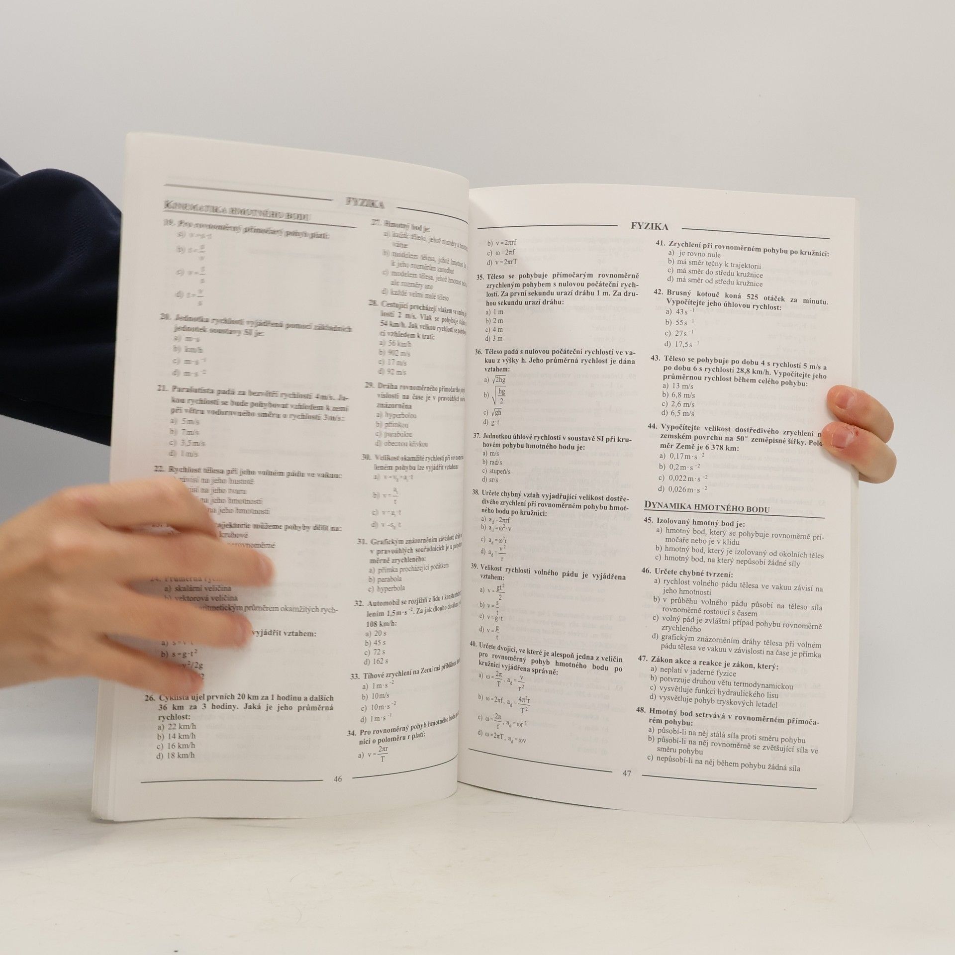 Zdeněk Vošický Testy z přírodních věd v kostce pro střední školy. Matematika, fyzika, chemie, biologie
