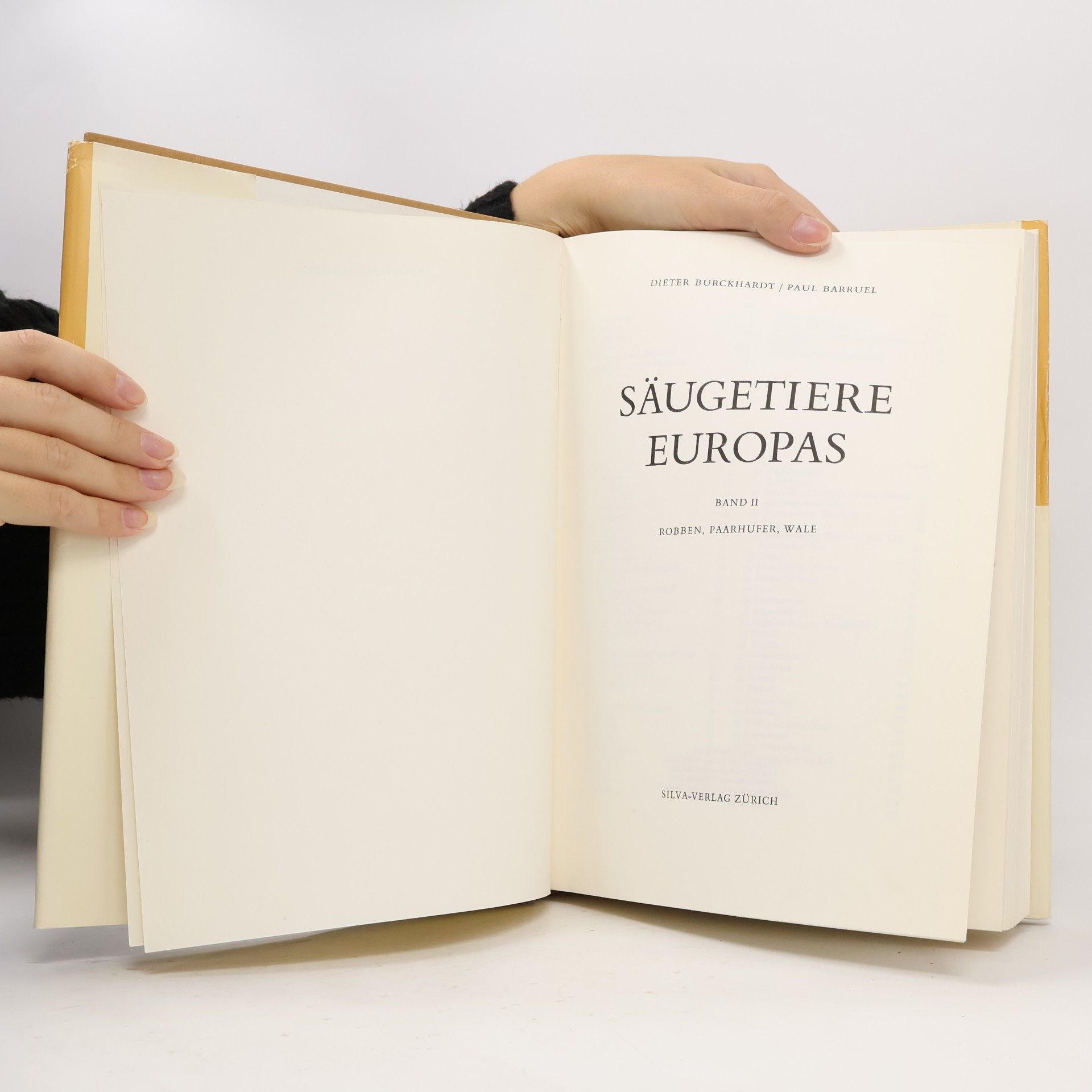 Dieter Burckhardt Säugetiere Europas II.