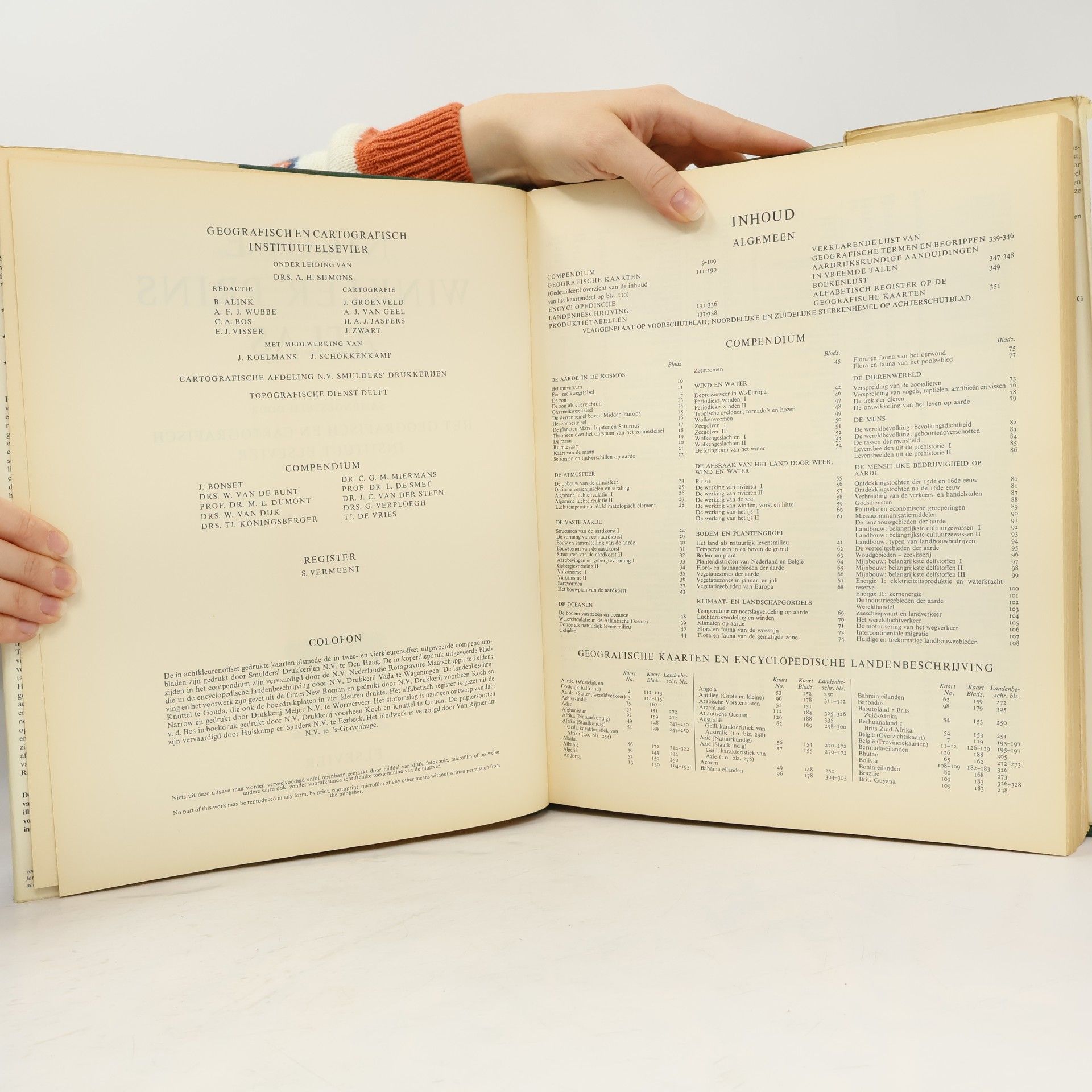 J. Groenveld Nieuwe Winkler Prins Atlas met encyclopedische informatie