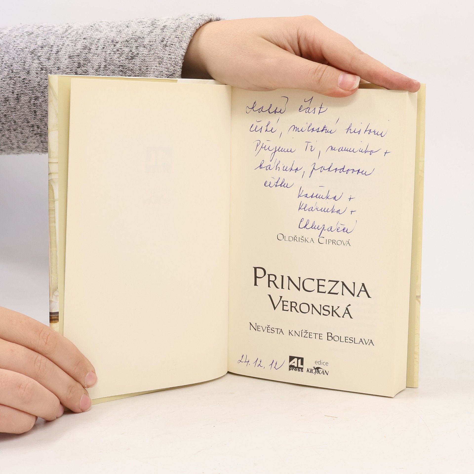 Oldřiška Ciprová Princezna veronská : nevěsta knížete Boleslava