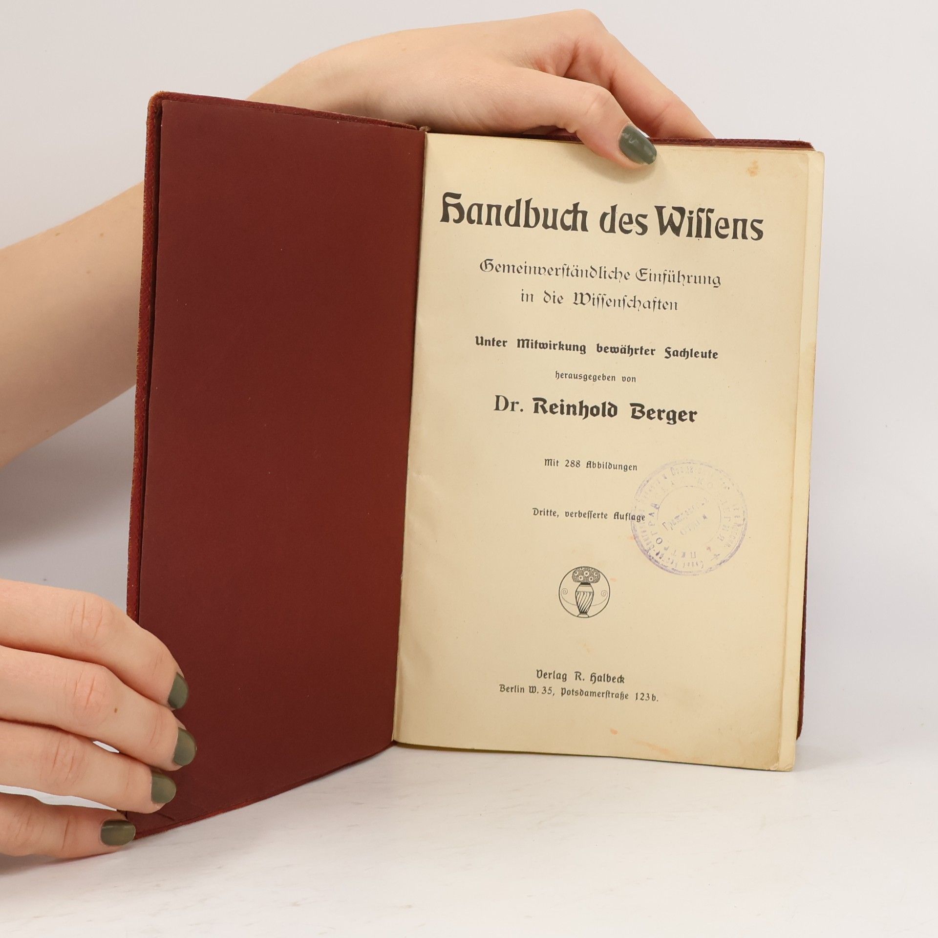 Reinhold Berger Handbuch des Wissens