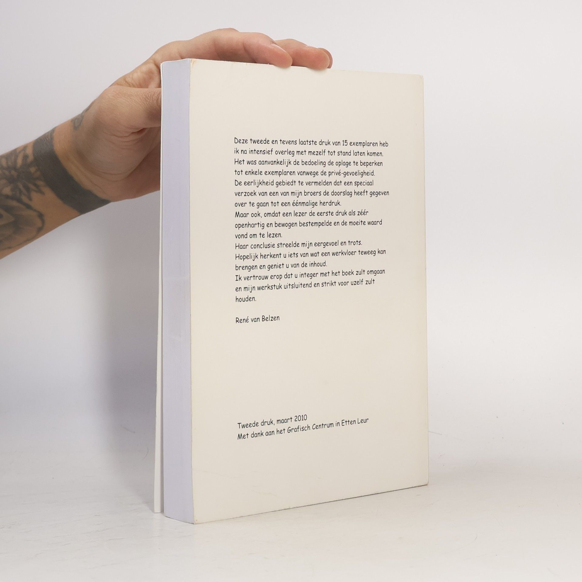 René Van Belzen Een boek vol werk