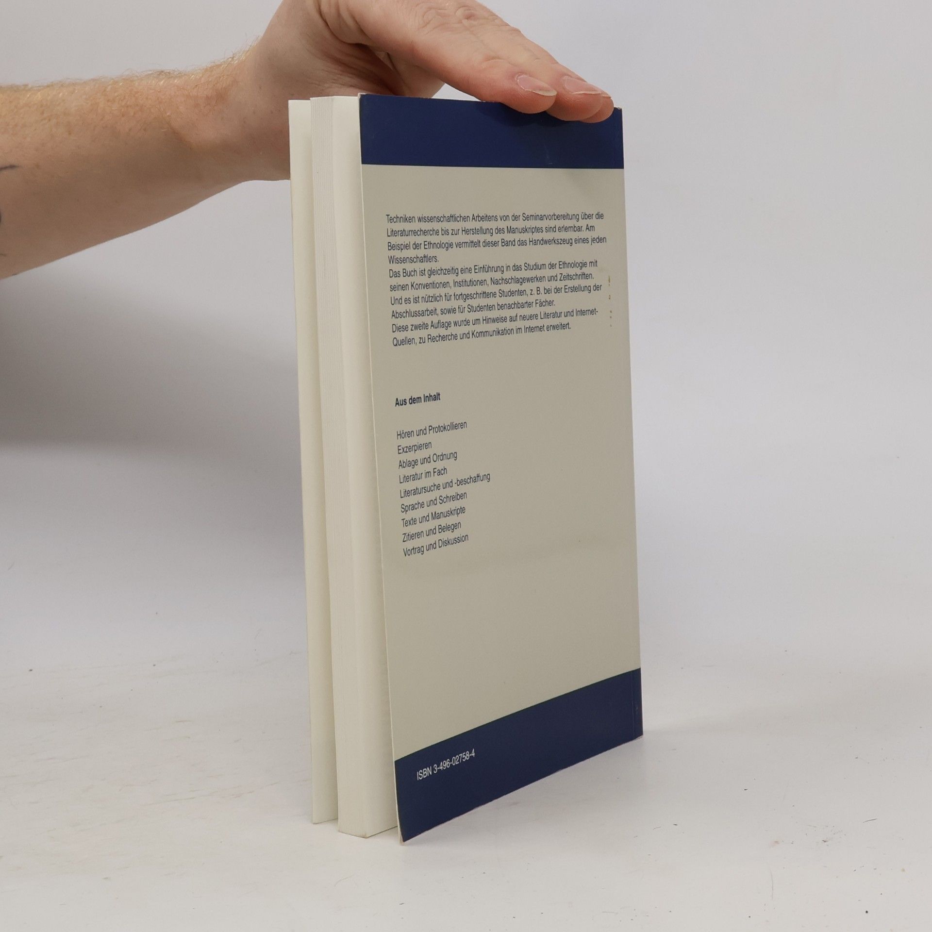 Hans Mattern Wissenschaftliche Arbeitstechniken in der Ethnologie
