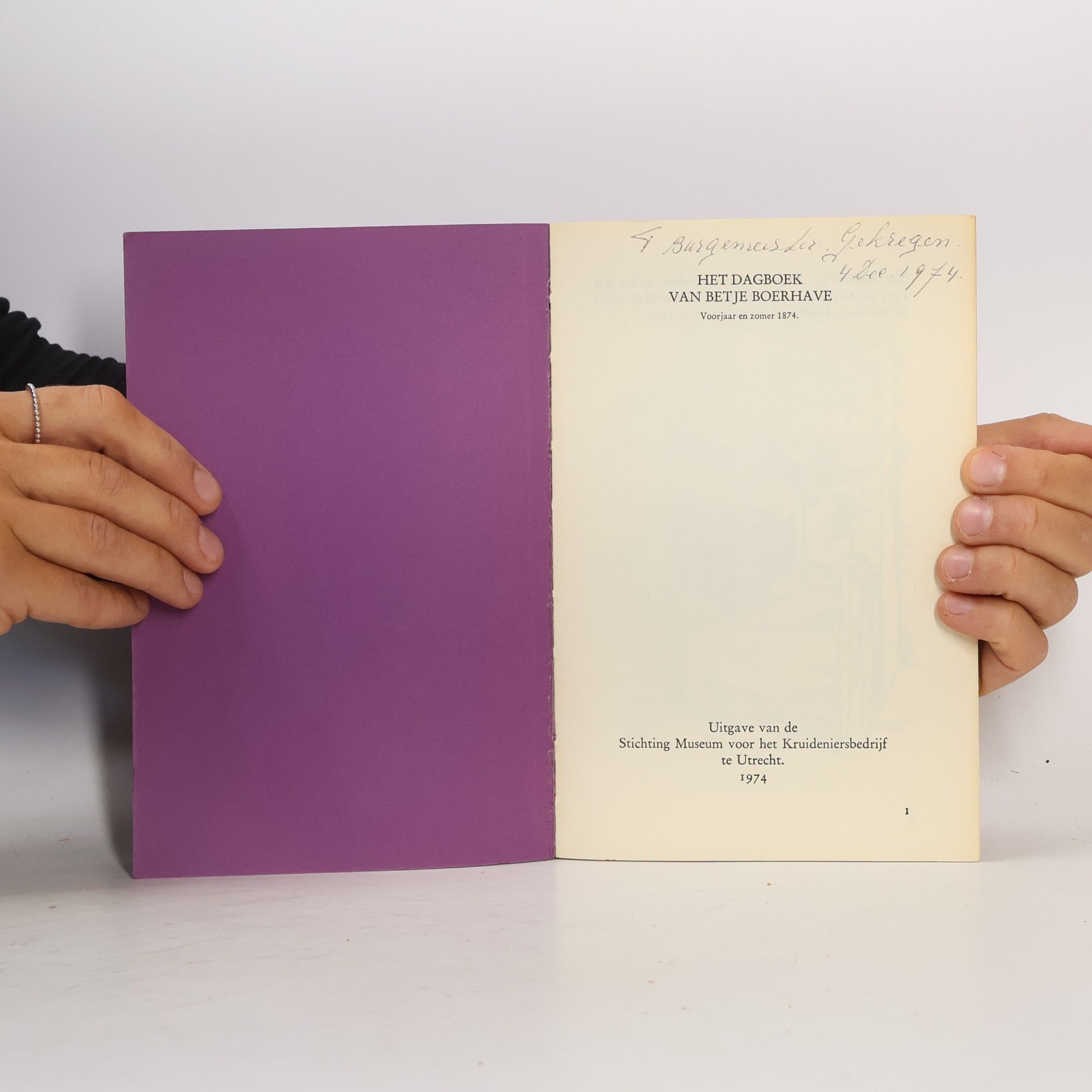 Betje Boerhave Het dagboek van Betje Boerhave 1874