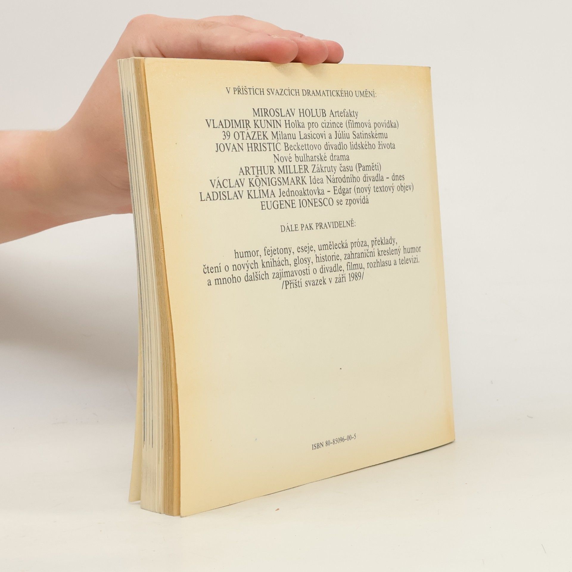 Various authors Dramatické umění '89. 2. díl