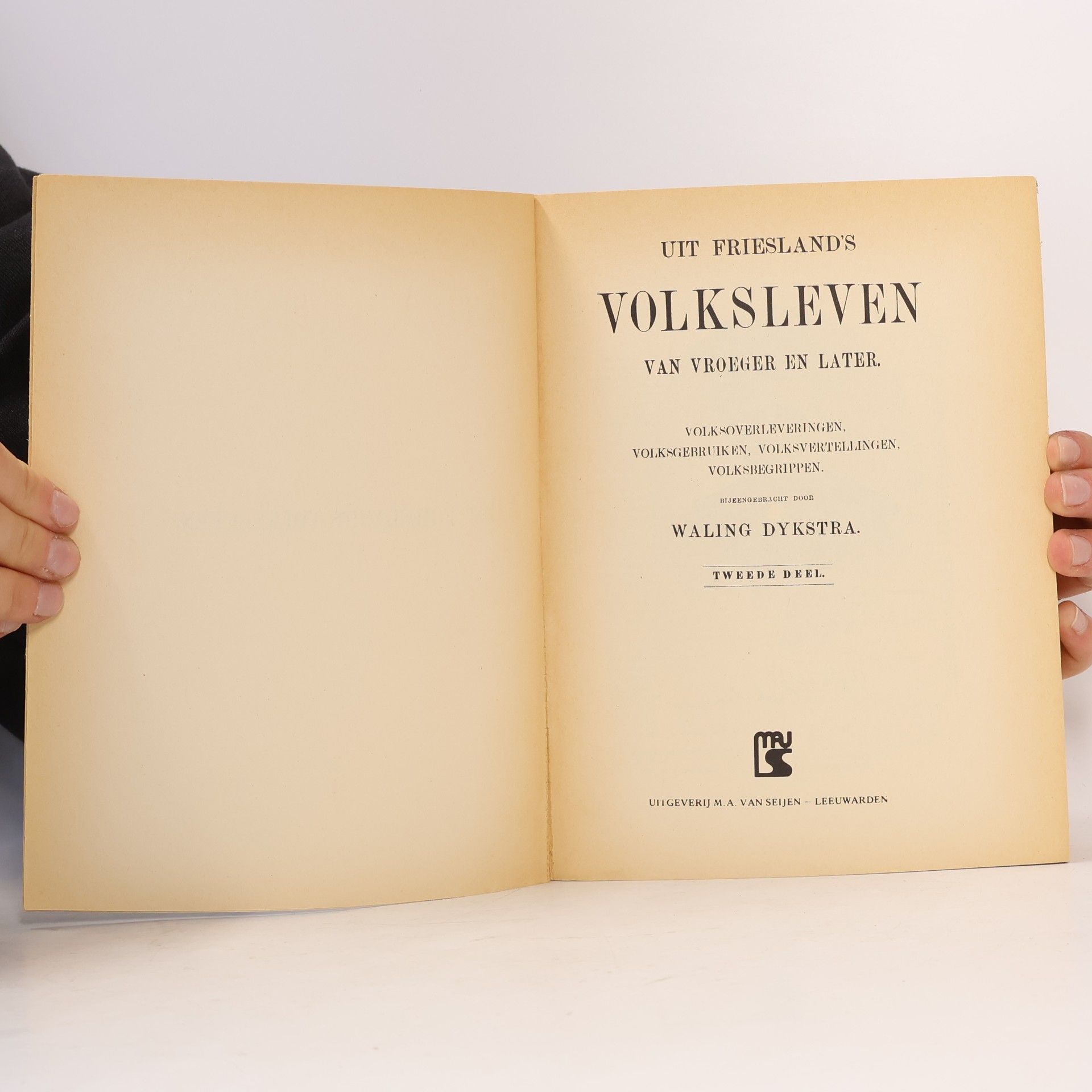 Waling Dykstra Uit Friesland's volksleven.