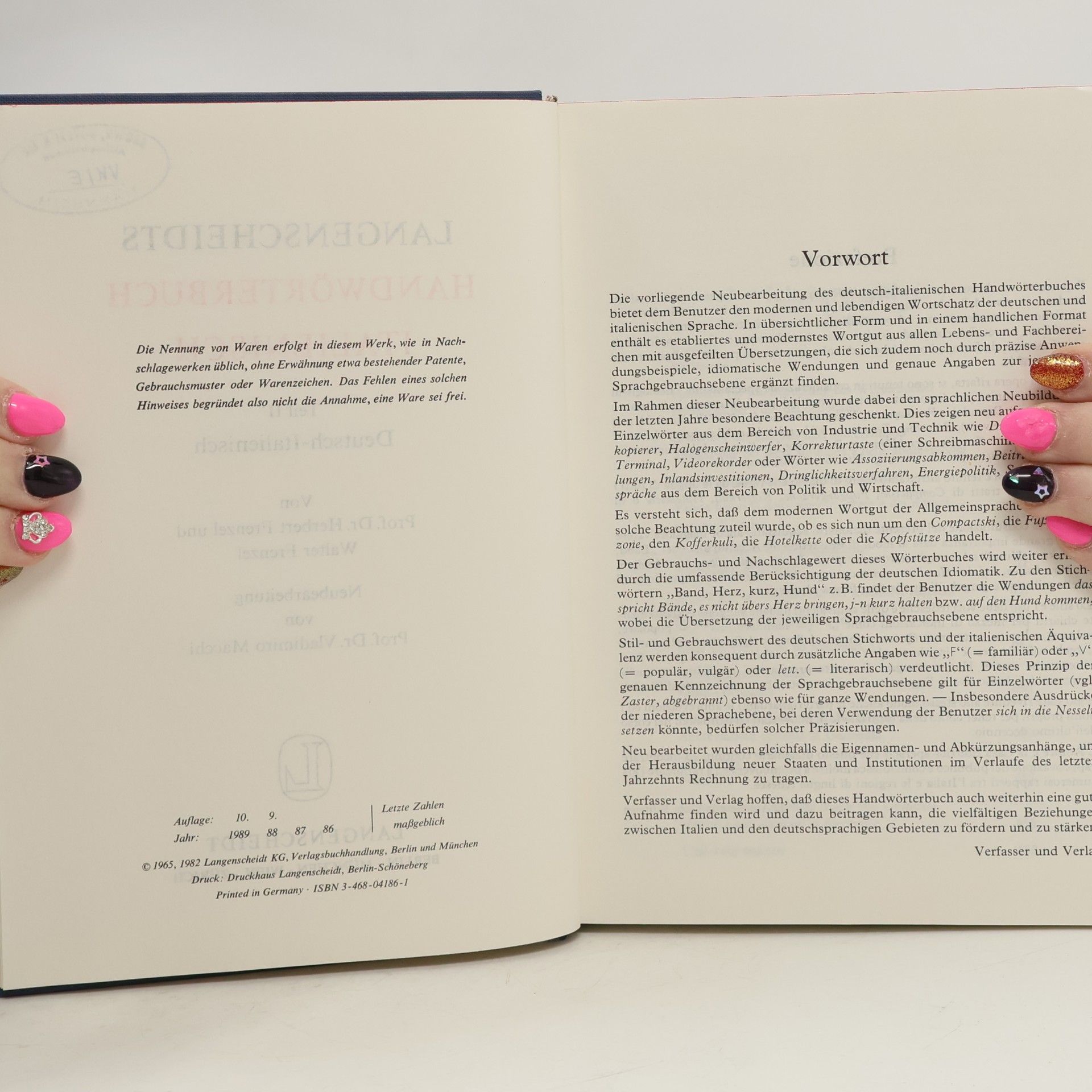 kolektiv Langenscheidt Handwörterbuch. II Deutsch Italienisch
