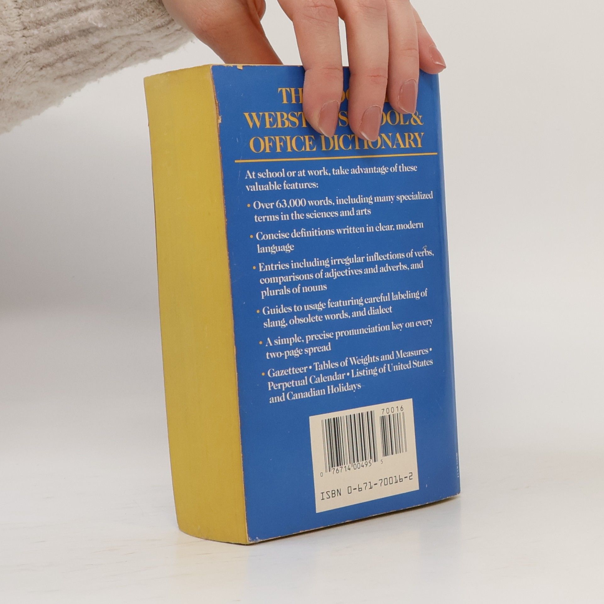Jonathan Goldman Pocket Webster School and Office Dictionary