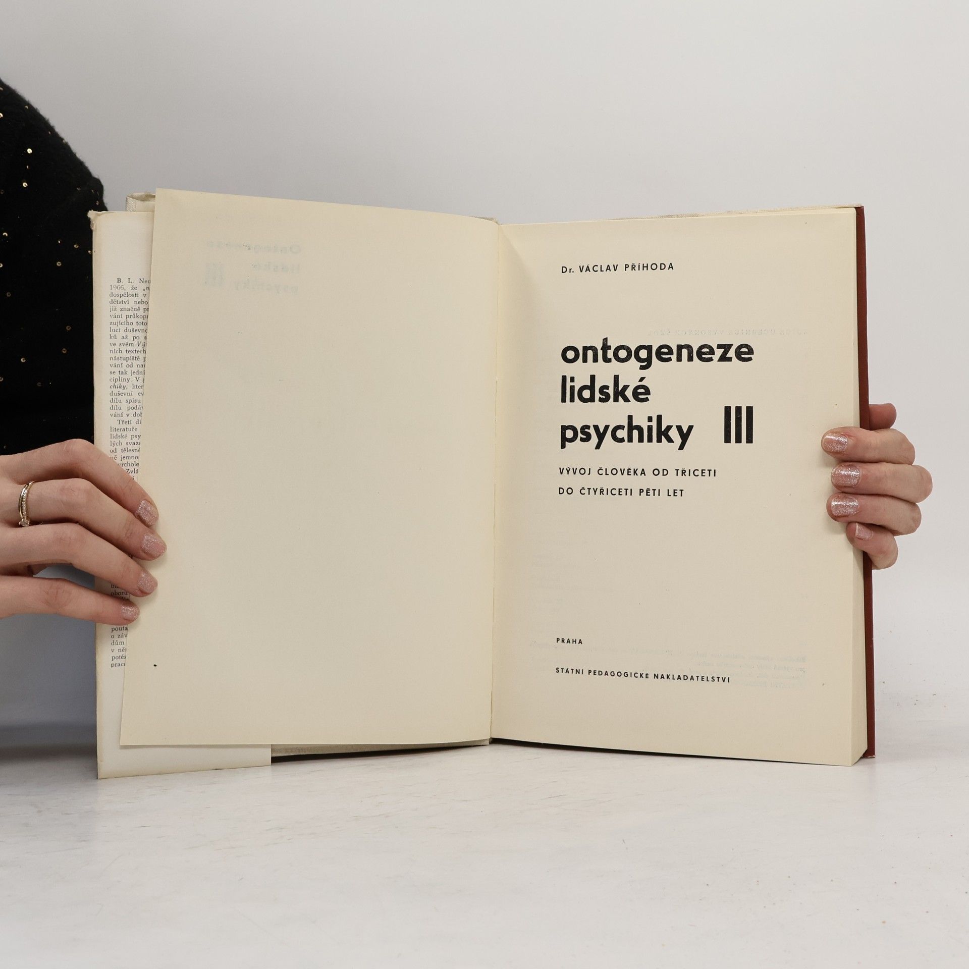 Václav Příhoda Ontogeneze lidské psychiky III.