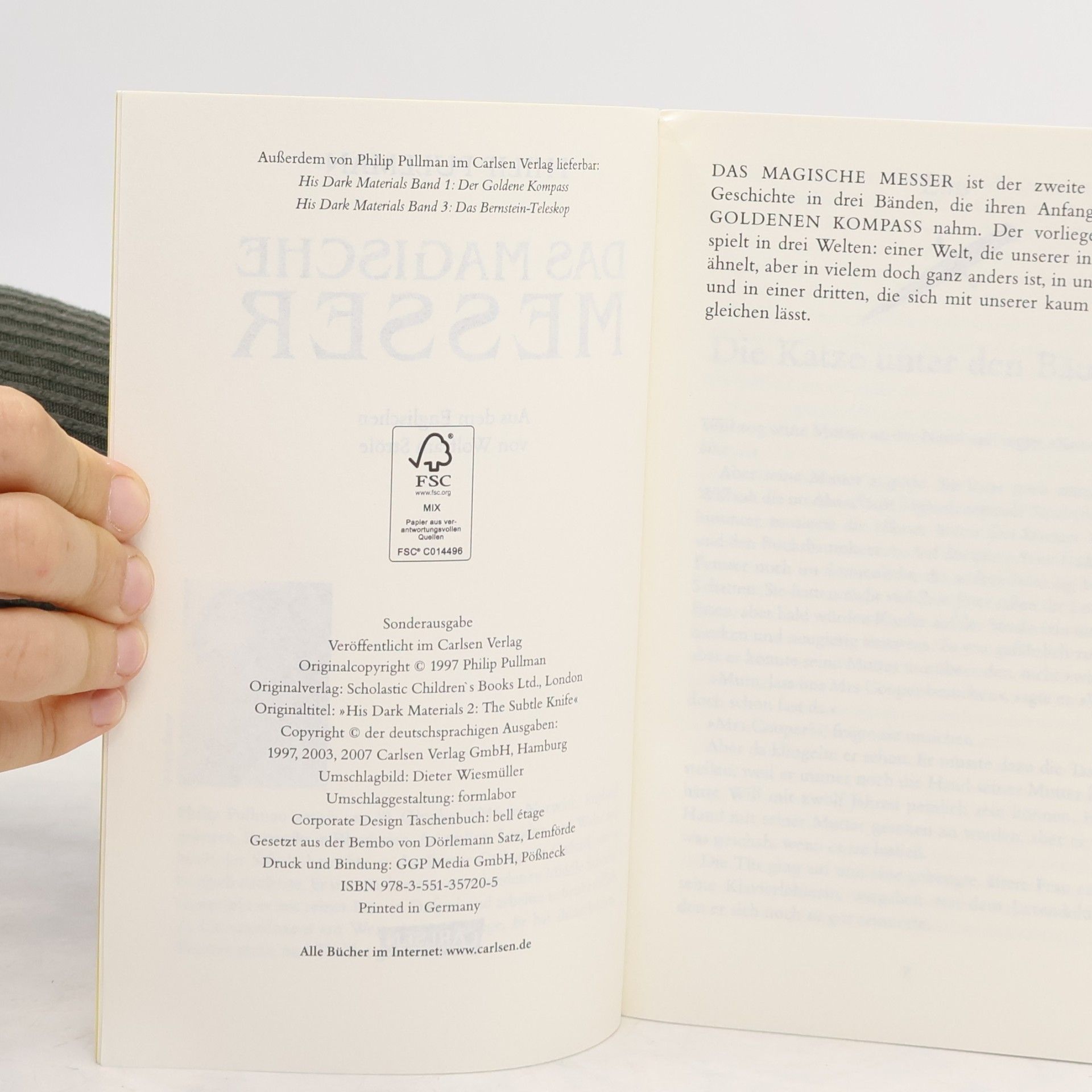 Philip Pullman Das Magische Messer