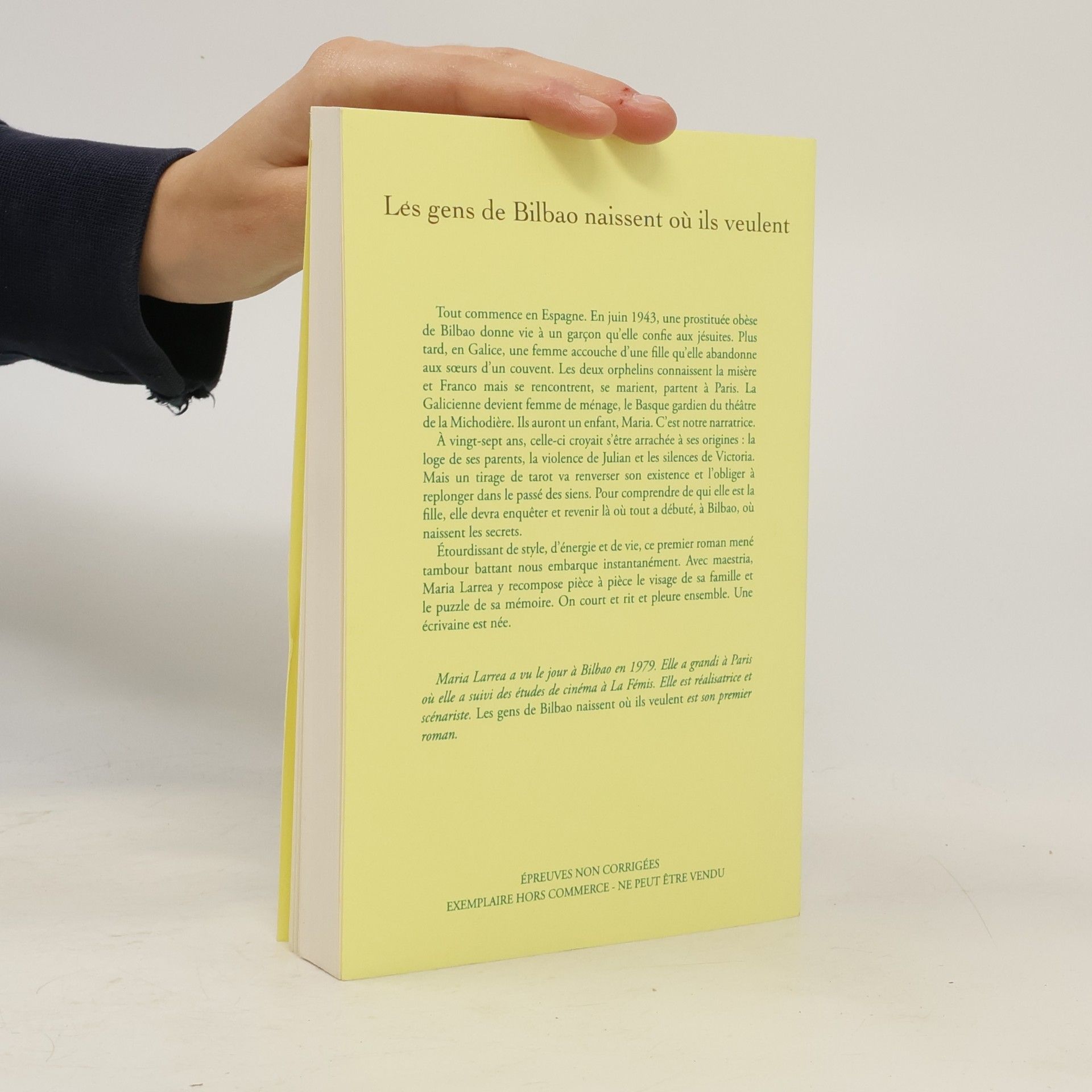 María Larrea Les gens de Bilbao naissent où ils veulent