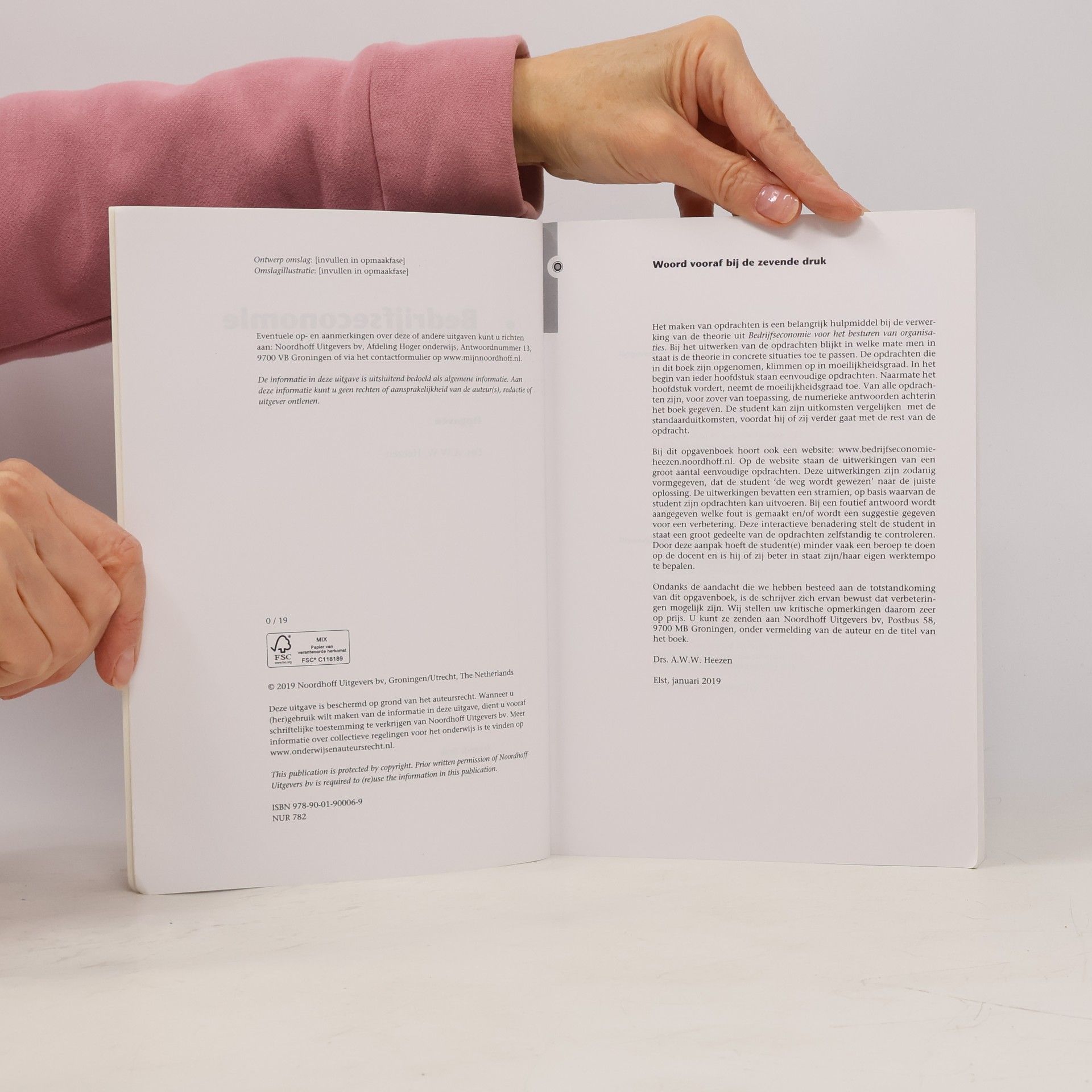 A.W.W. Heezen Bedrijfseconomie voor het besturen van organisaties-opgaven - 7e Druk