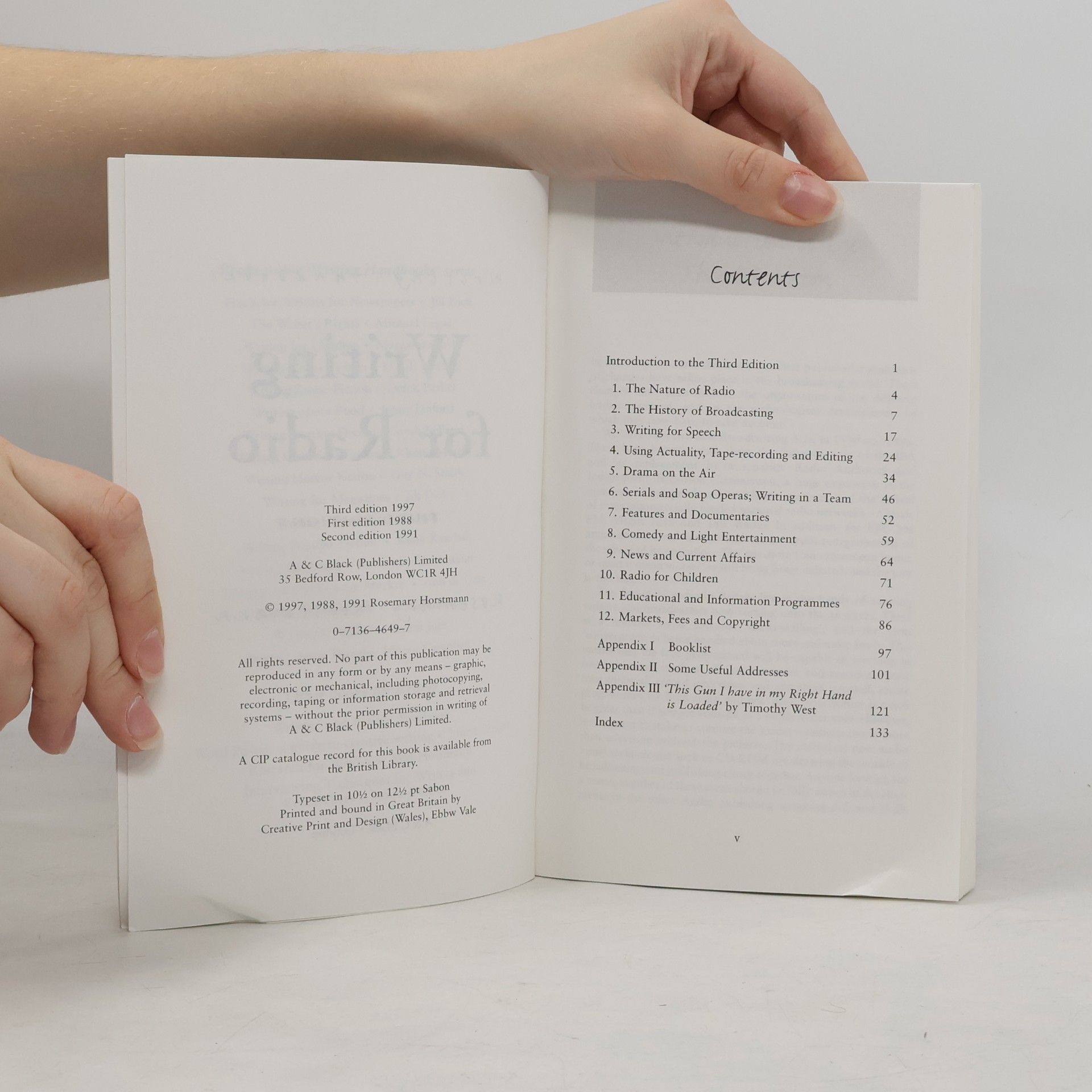 Rosemary Horstmann Writing Handbooks: Writing for Radio - Third Edition