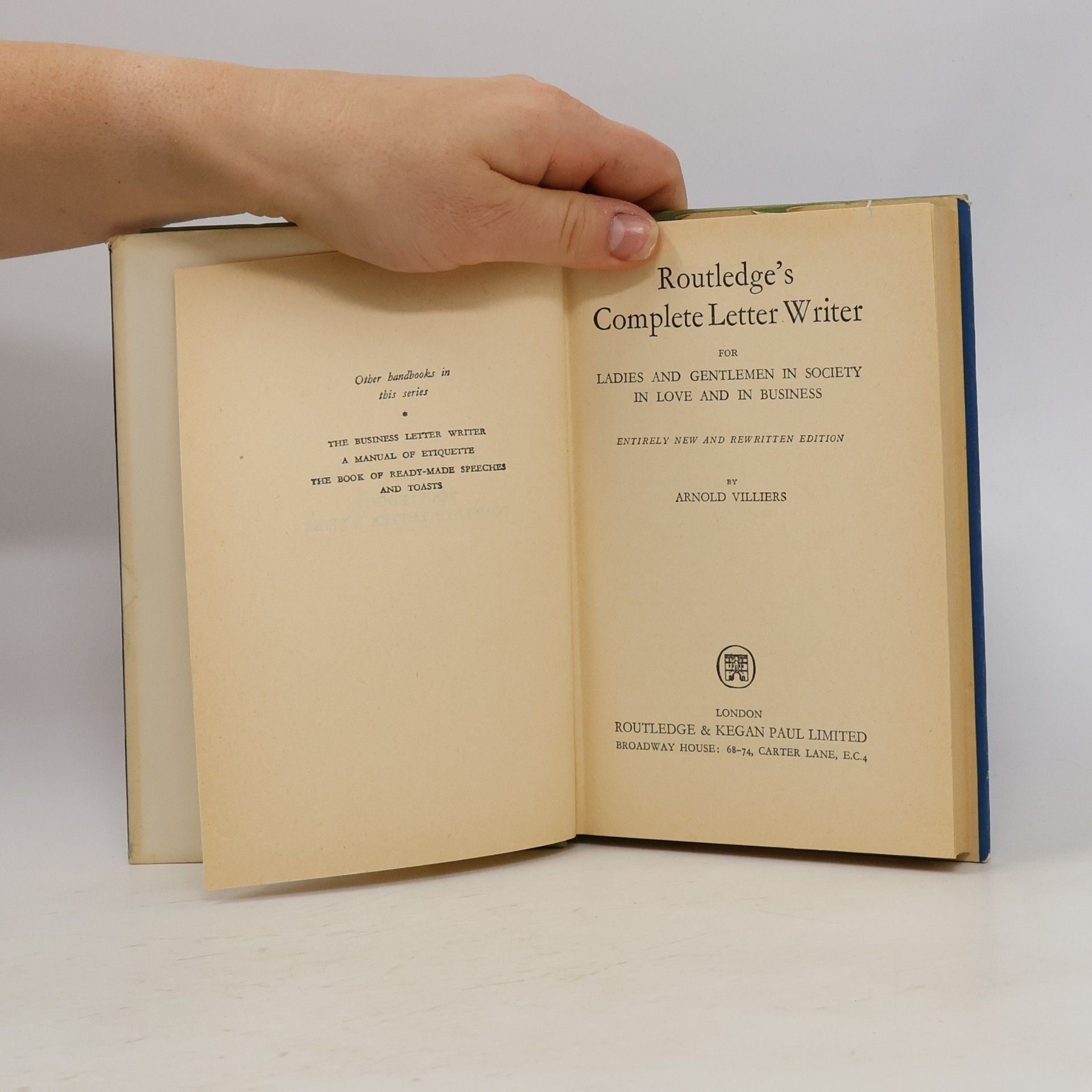 Arnold Villiers Routledge's Complete Letter Writer