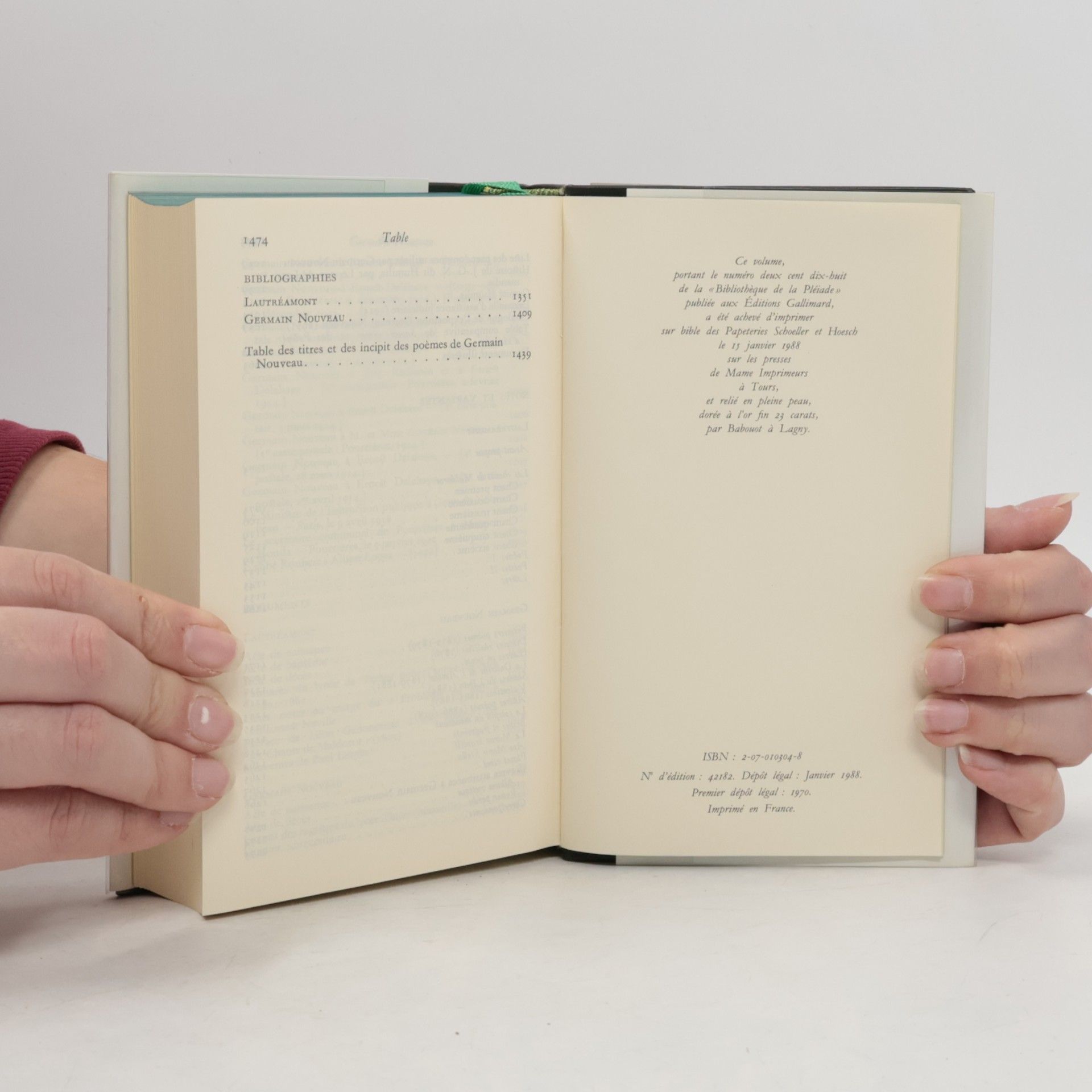 Lautréamont Comte de Bibliothèque de la Pléiade: Œuvres complètes