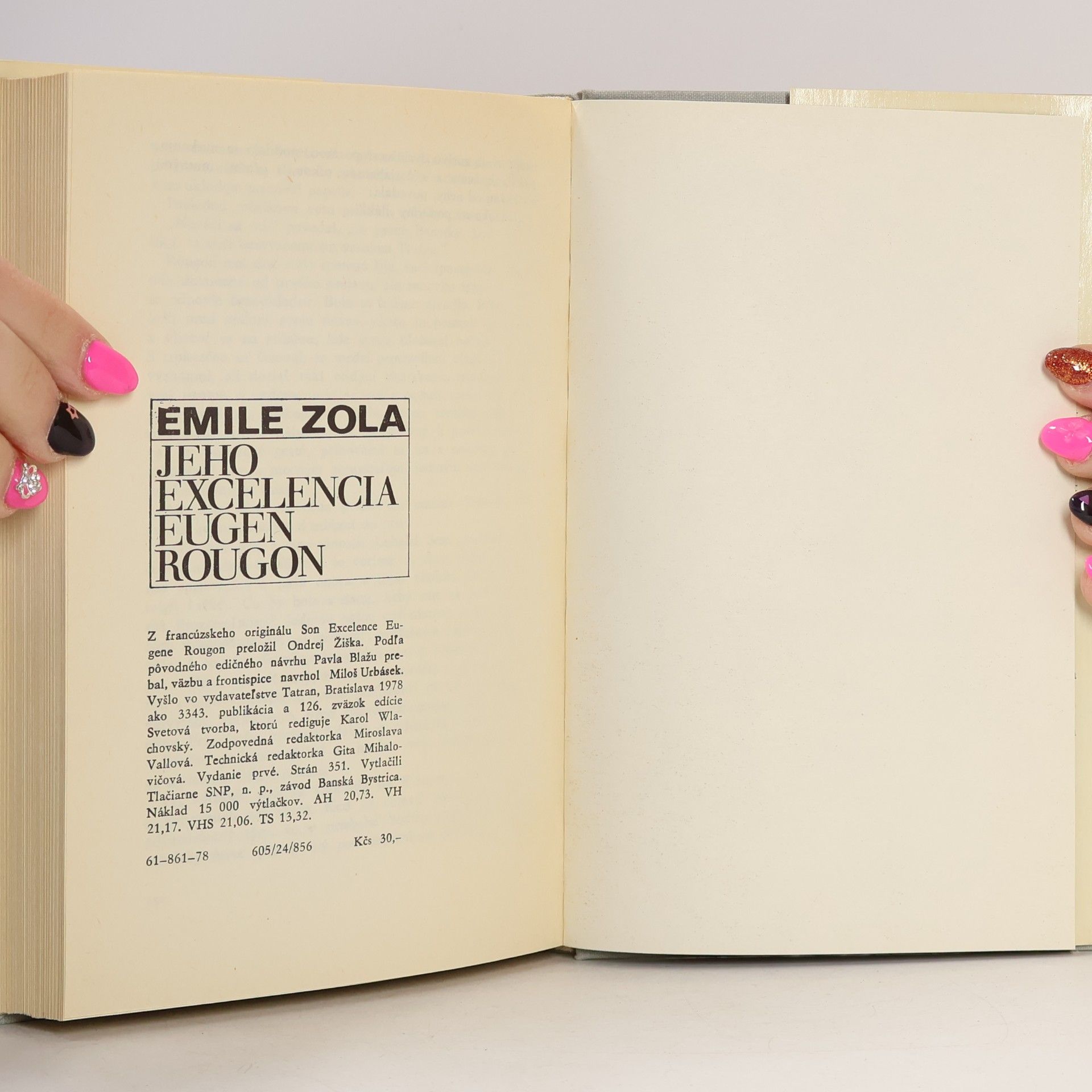 Émile Zola Jeho excelencia Eugen Rougon