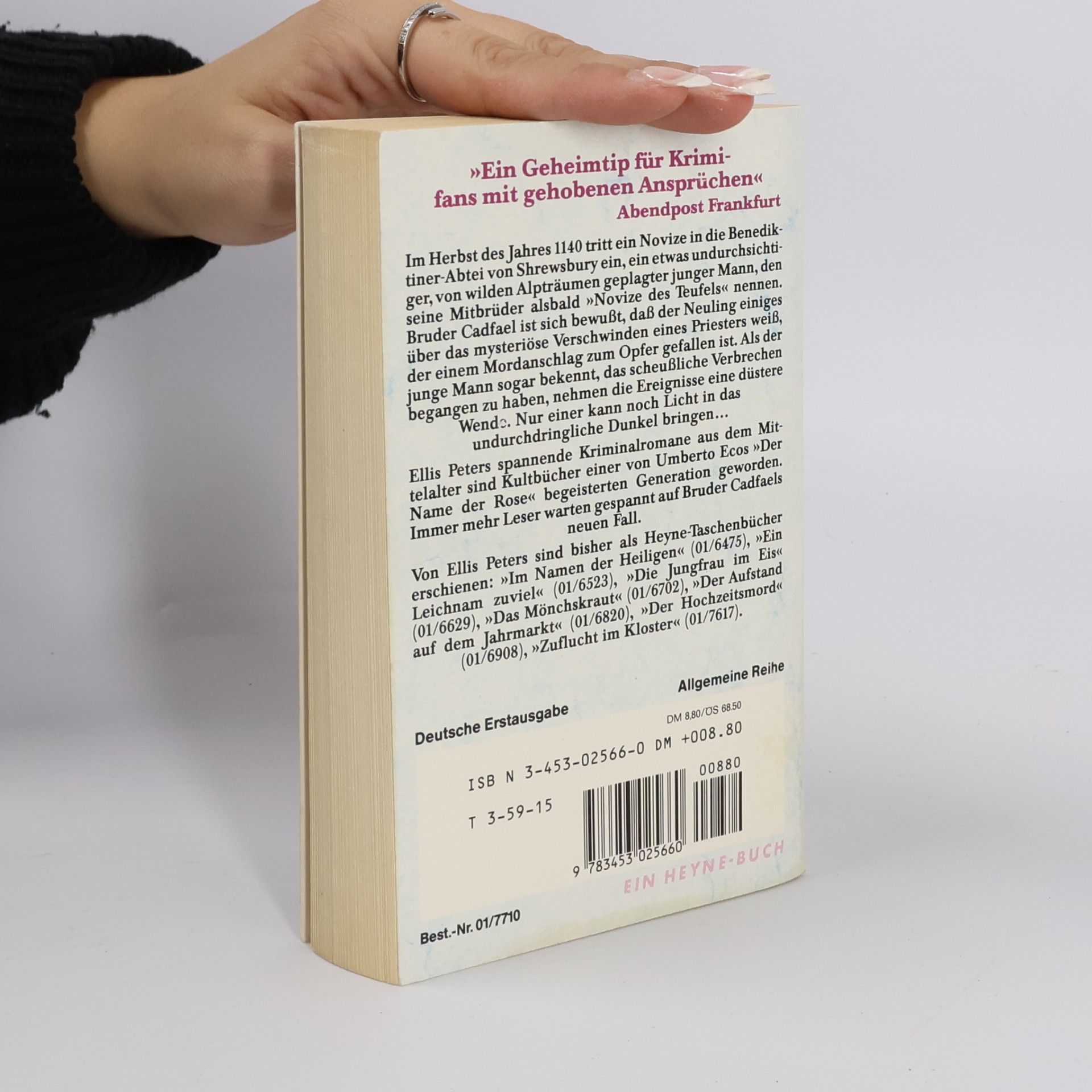 Ellis Peters Des Teufels Novize