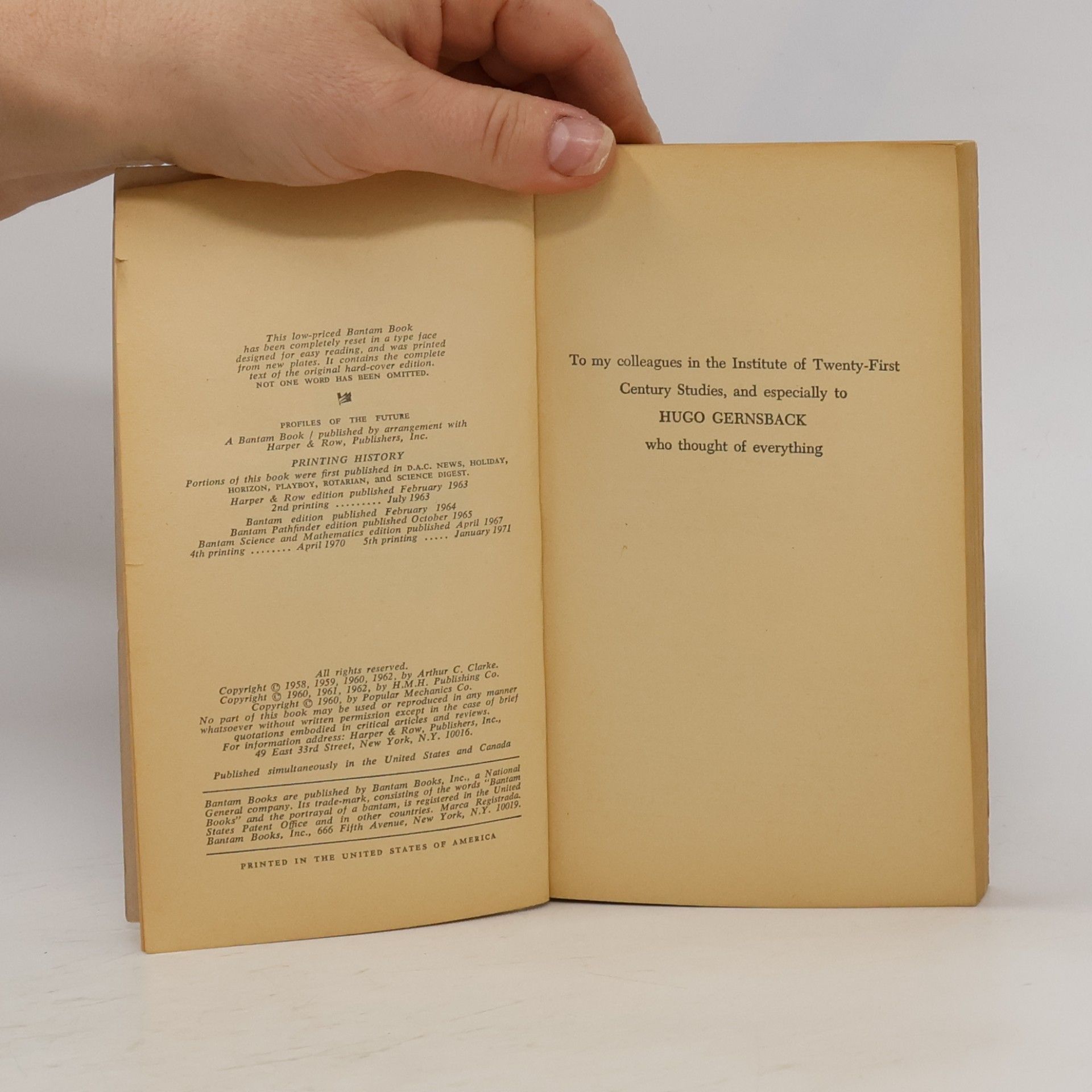 Arthur C. Clarke Profiles of the Future