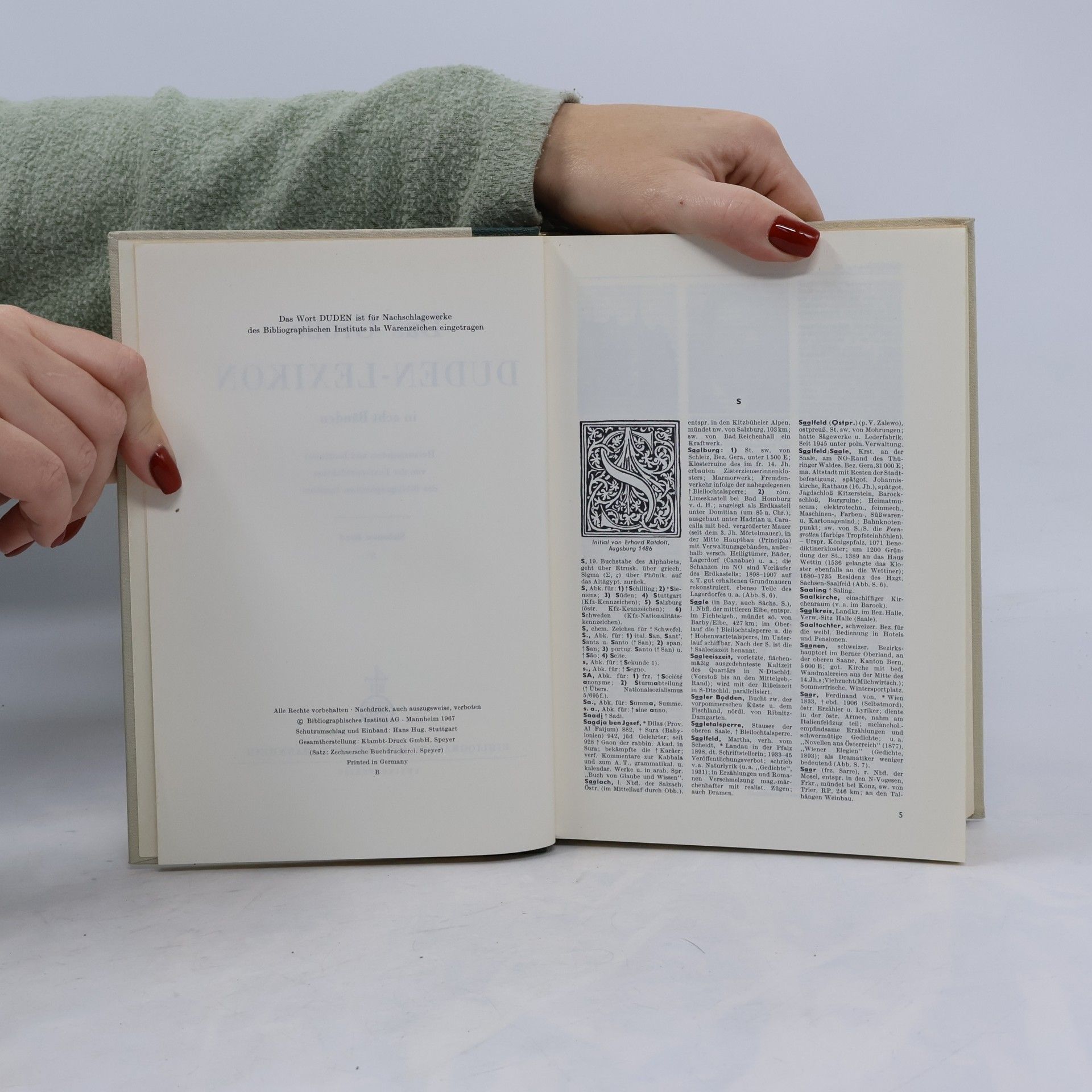 Various authors Großes Duden Lexikon 7 S