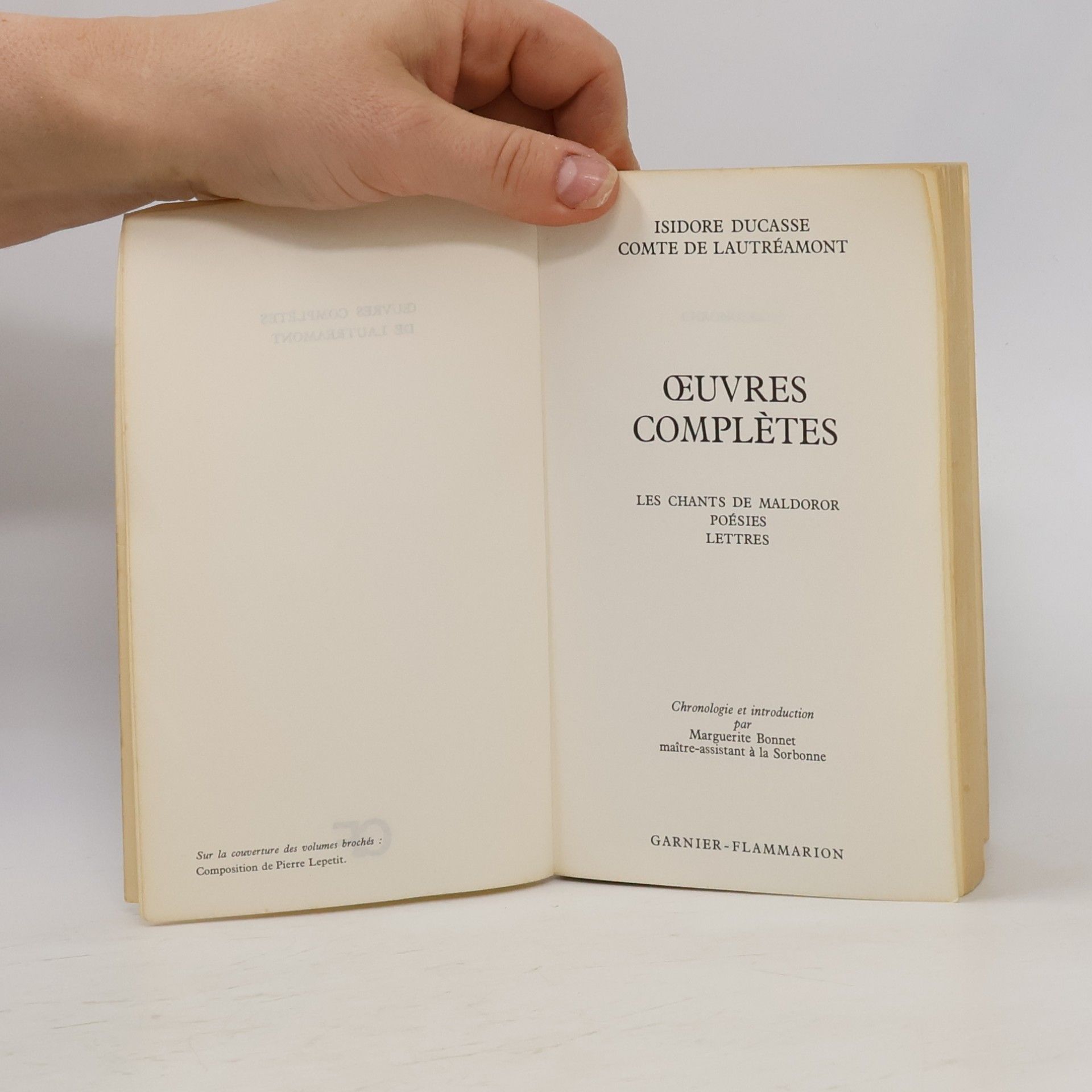 Lautréamont Comte de Œuvres Complètes