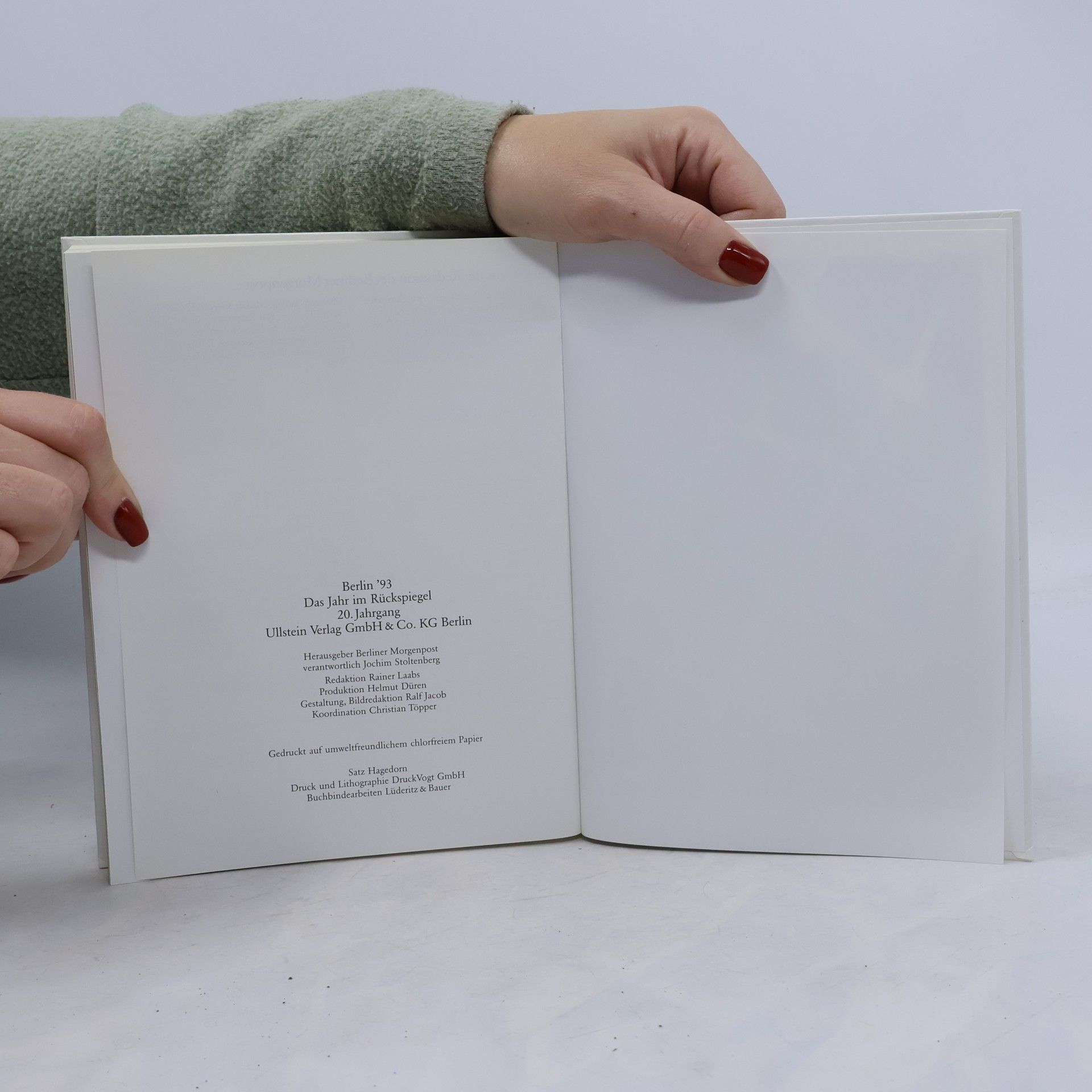 Various authors Berlin '93. Das Jahr im Rückspiegel