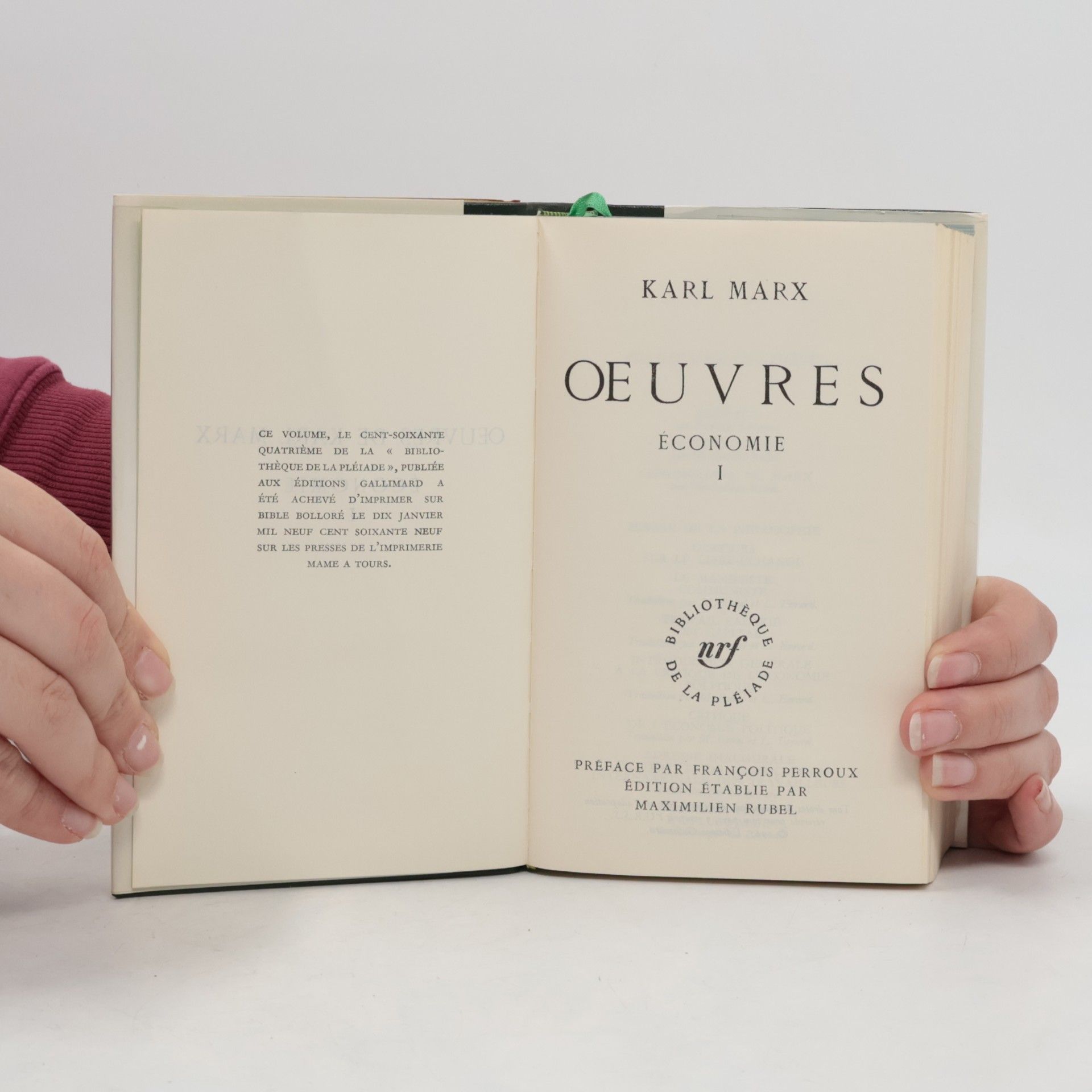 Karl Marx Œuvres. Économie I-II