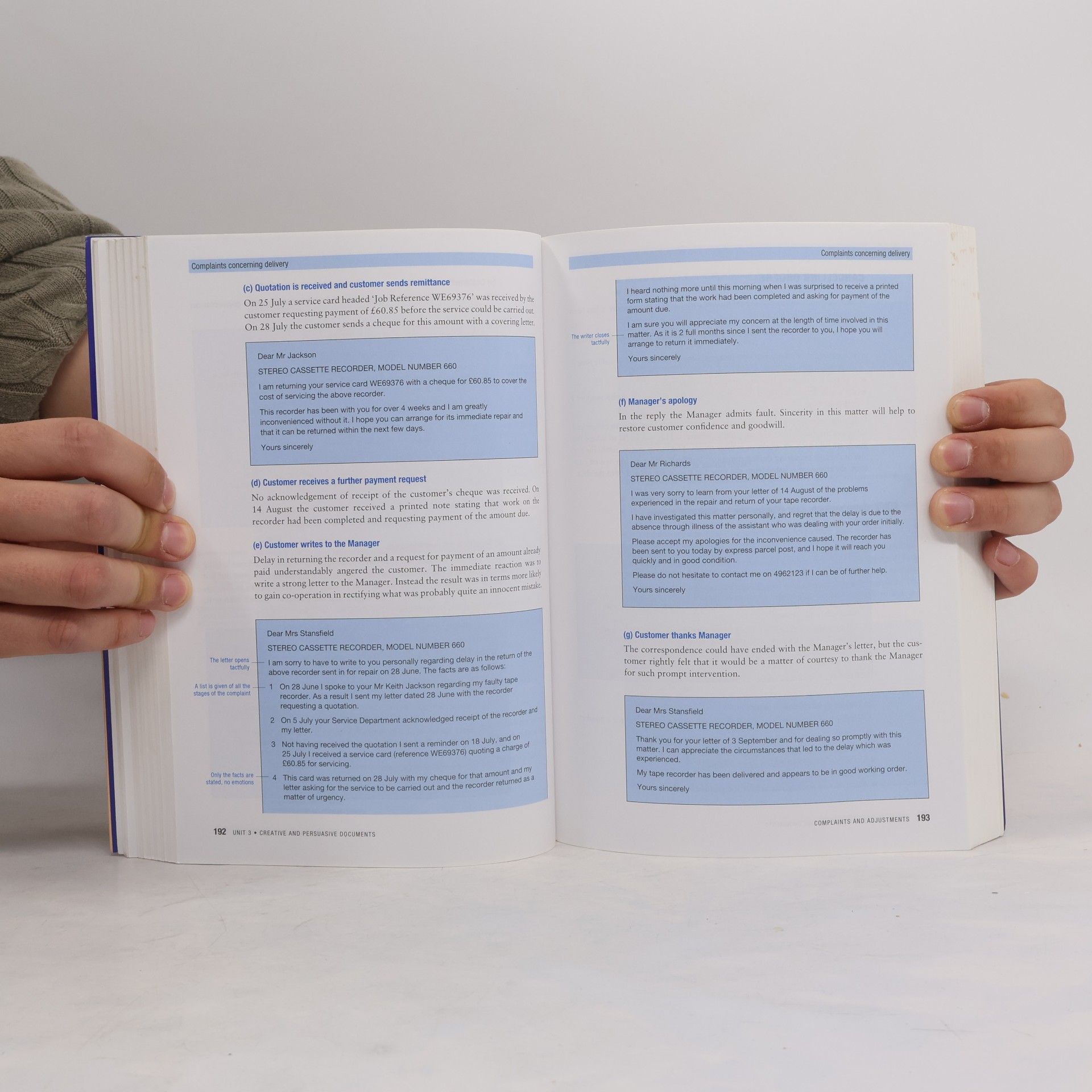 Shirley Taylor Model business letters, E-mails & other business documents