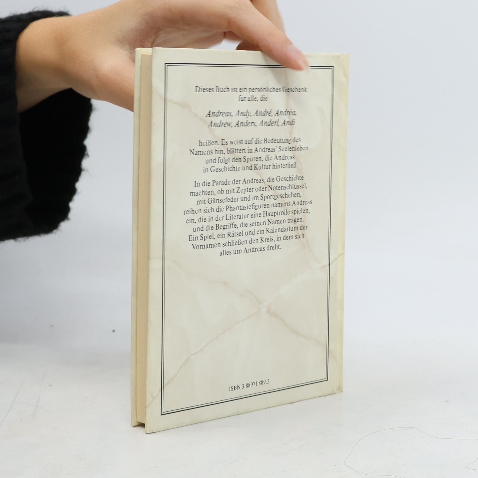 Das persönliche Buch für Andreas