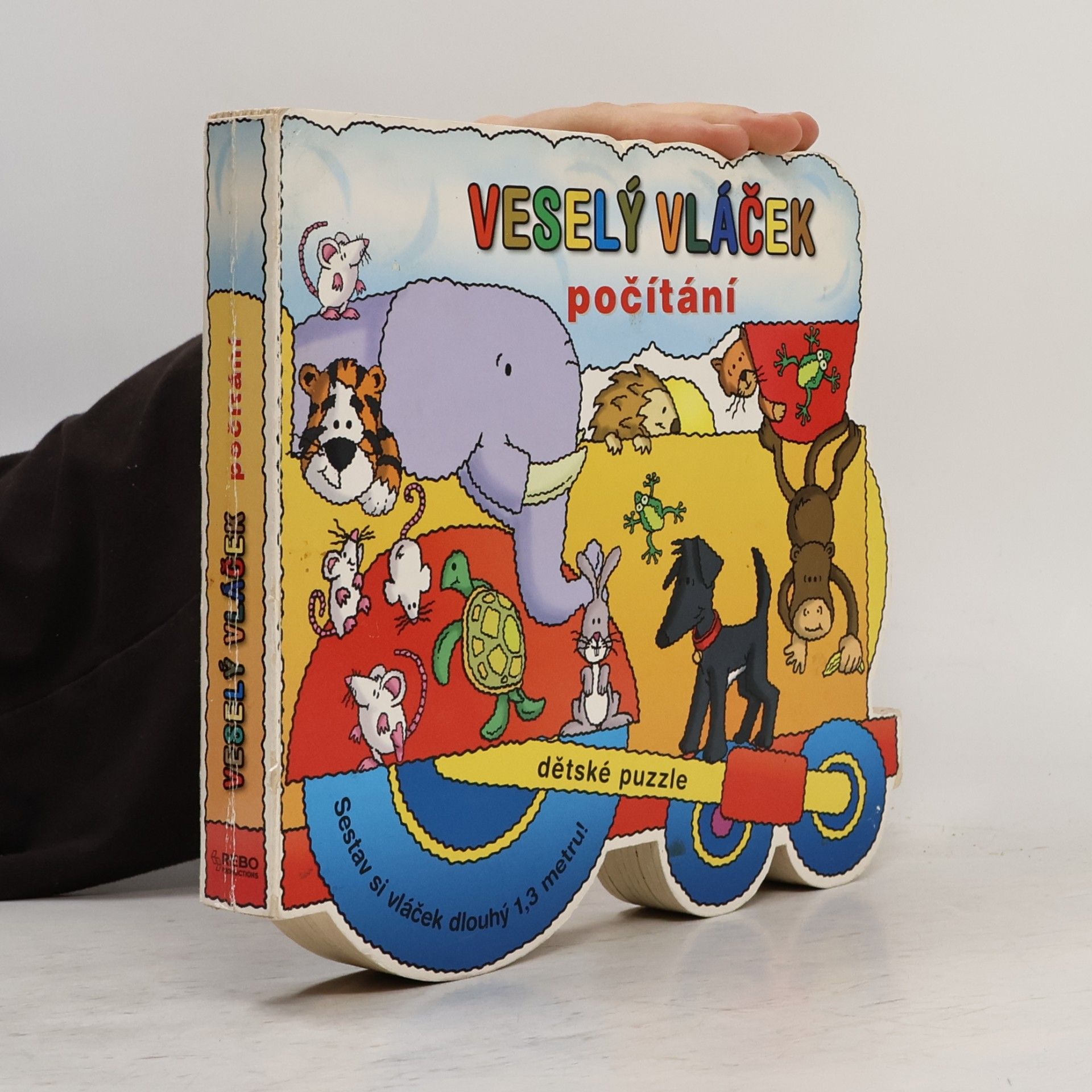 Veselý vláček - počítání: dětské puzzle