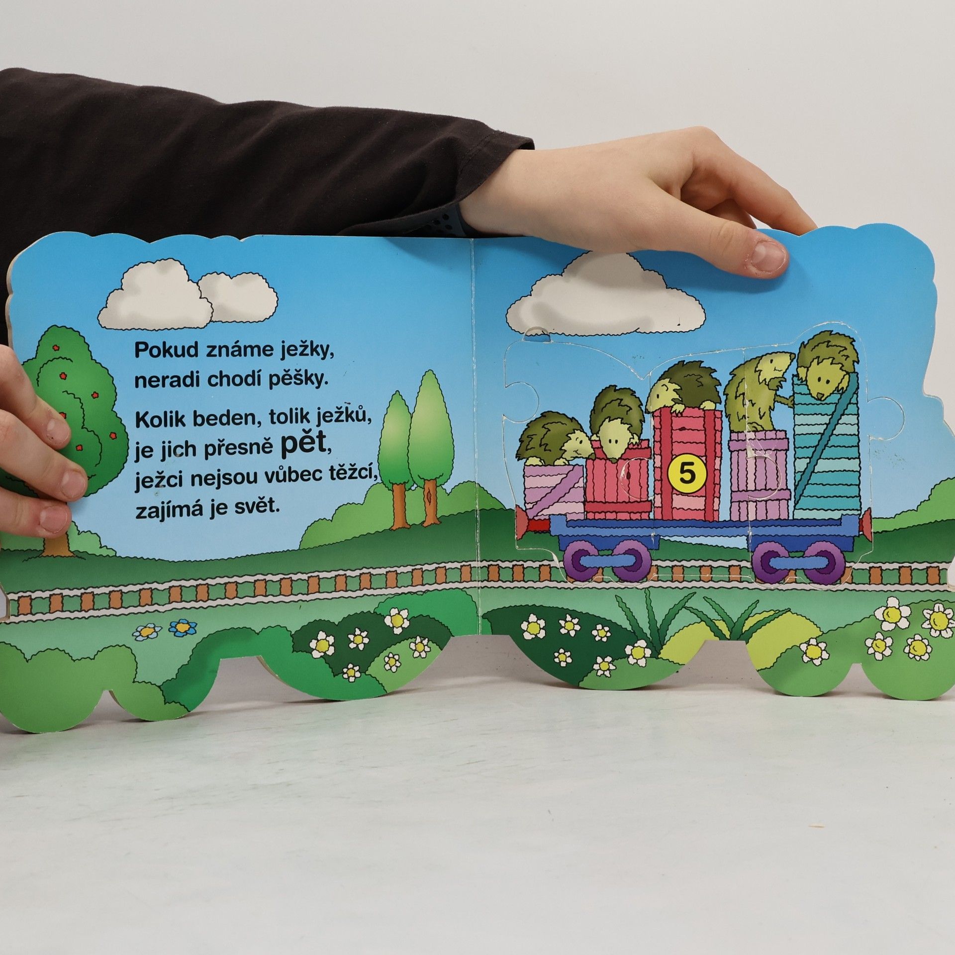 Ivana Nováková Veselý vláček - počítání: dětské puzzle
