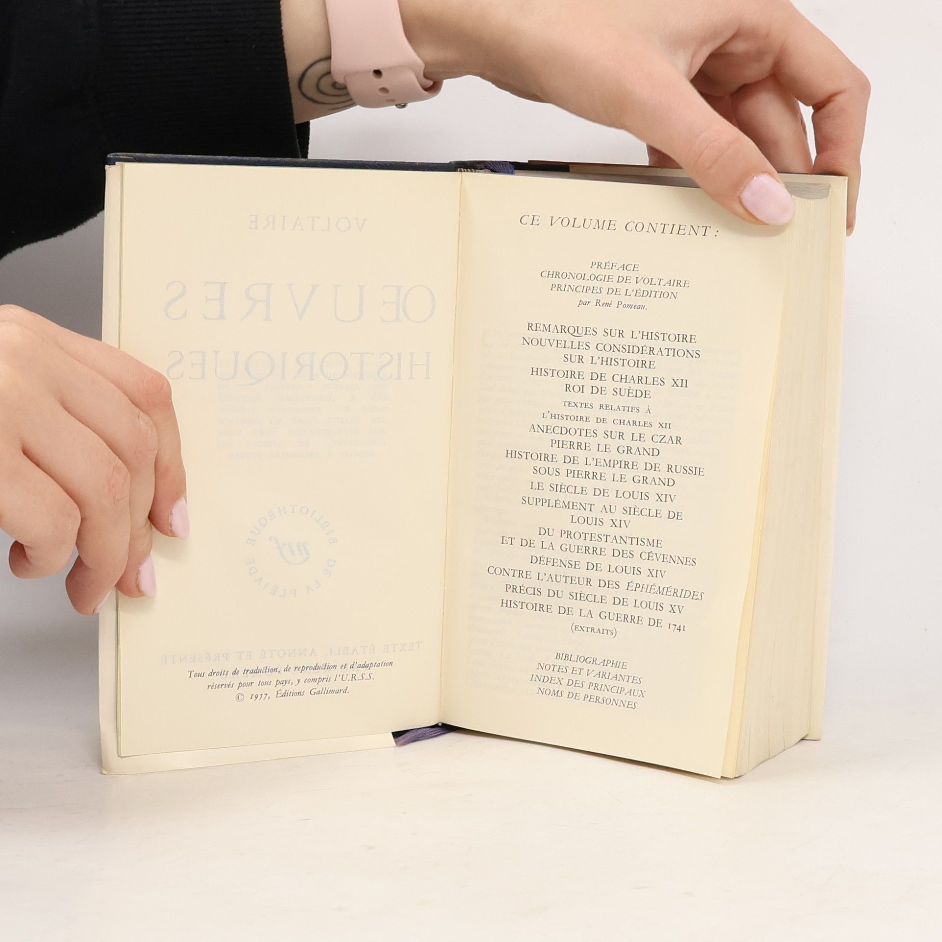 Voltaire Oeuvres Historiques