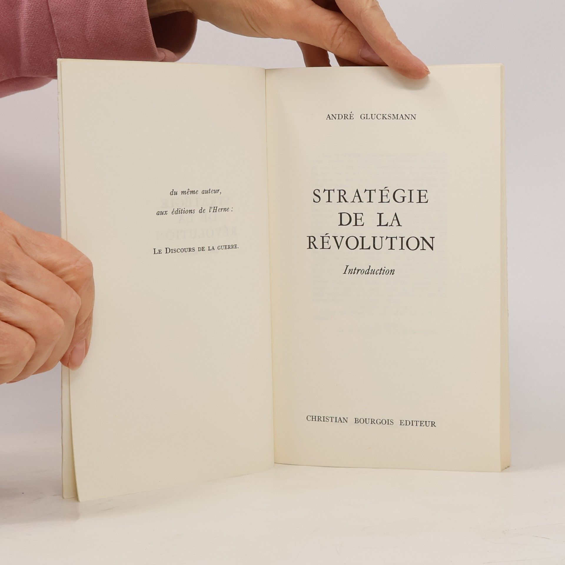 André Glucksmann Stratēgie et rēvolution en France 1968
