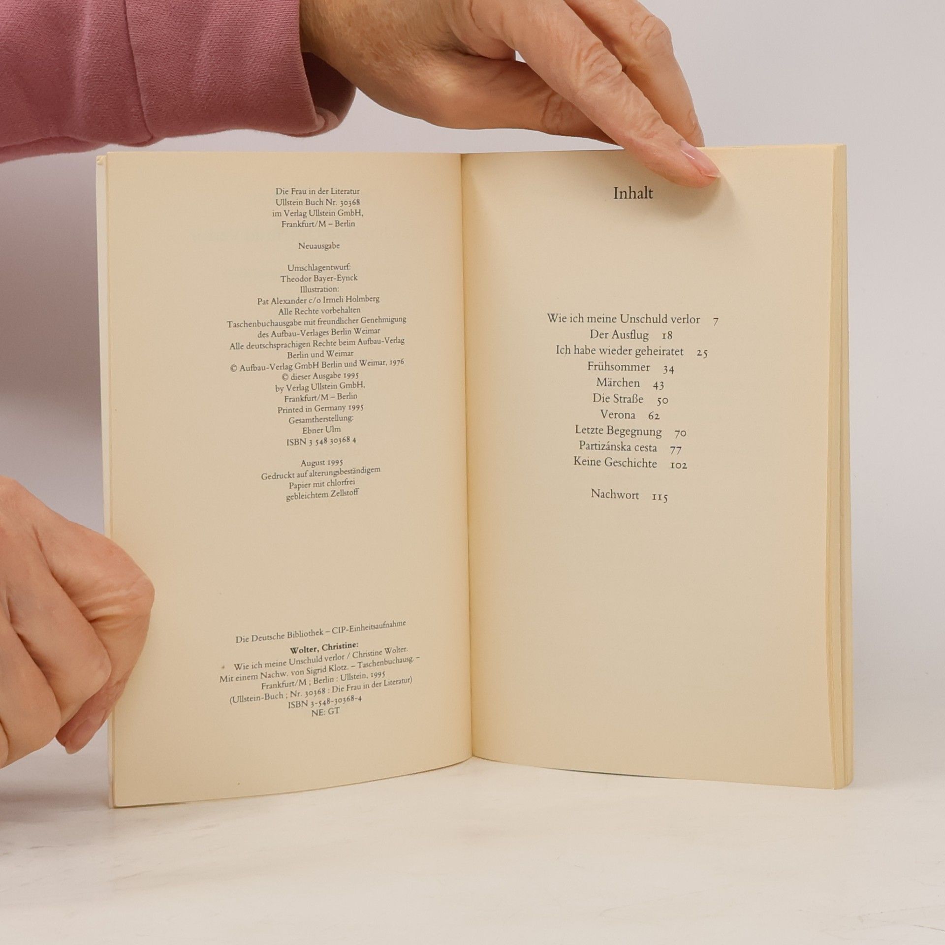 Christine Wolter Die Frau in der Literatur: Wie ich meine Unschuld verlor