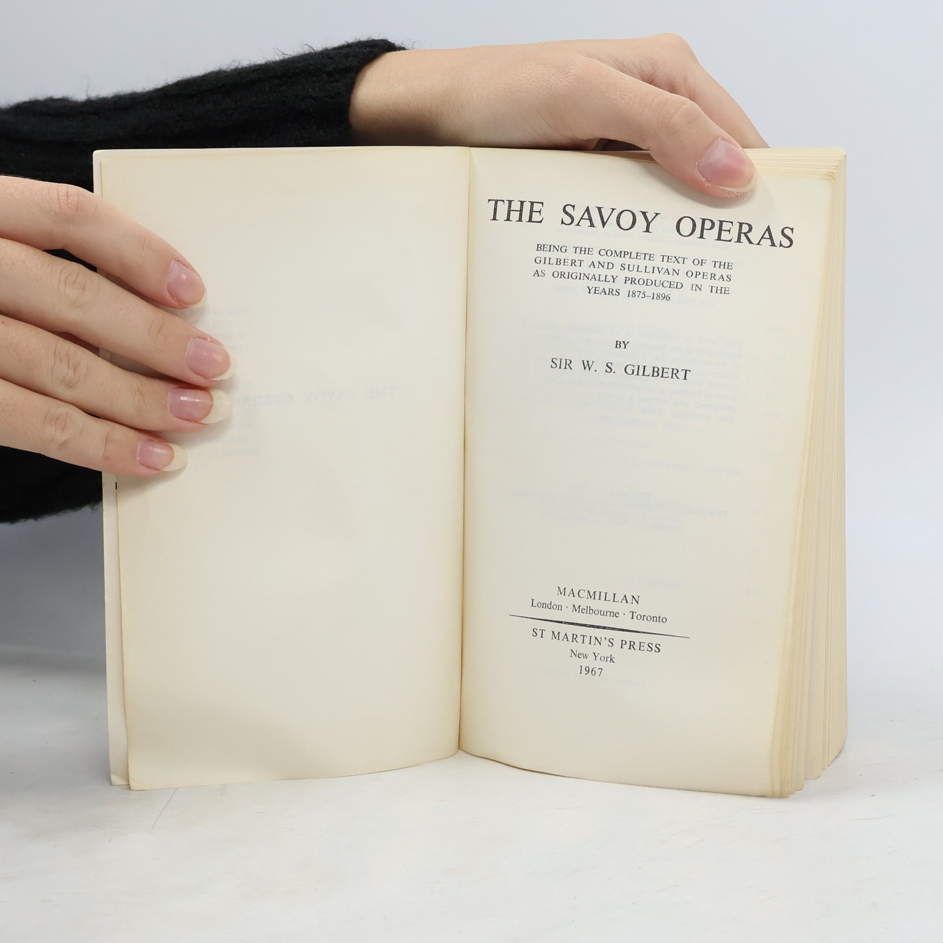 Sir W. S. Gilbert The Savoy Operas