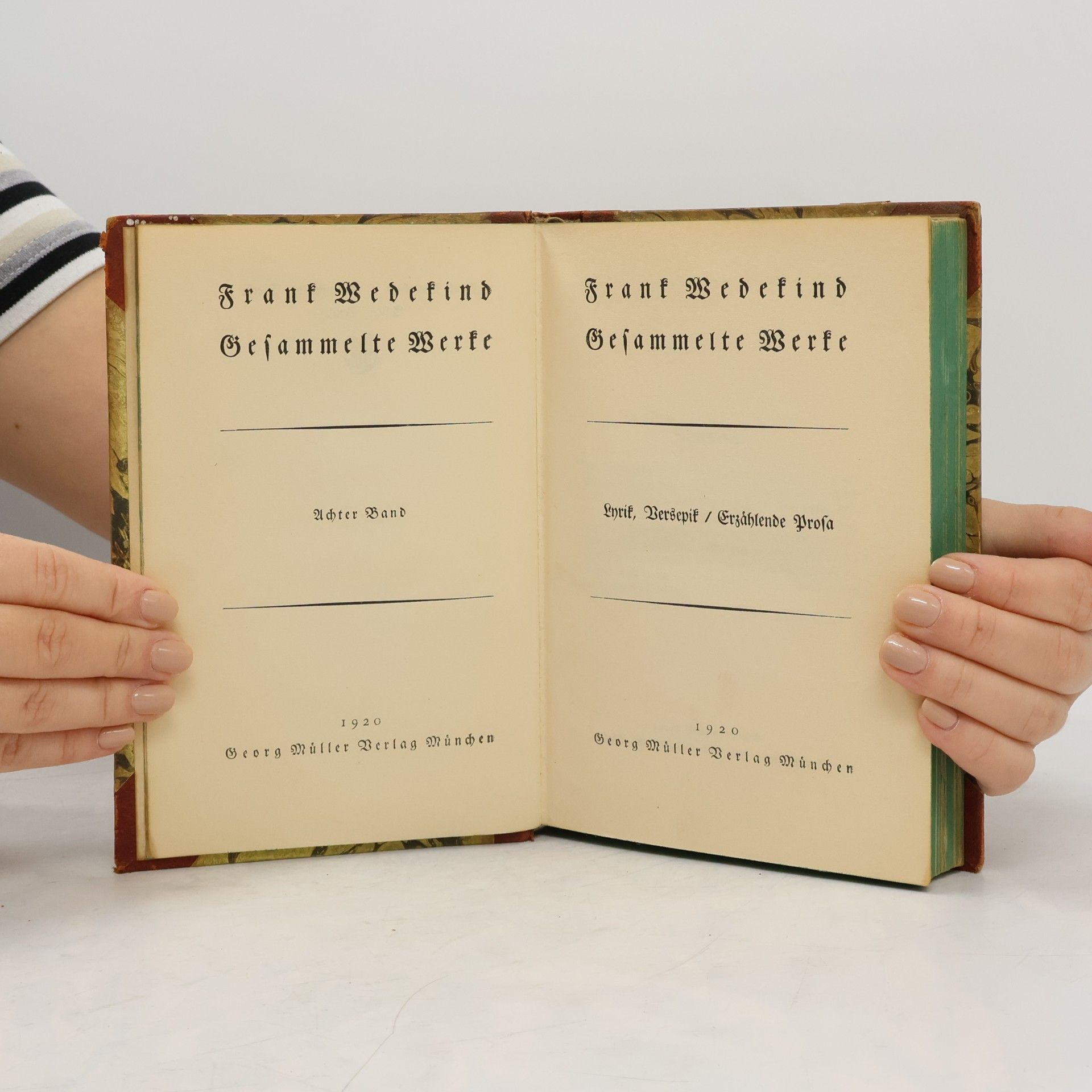 Frank Wedekind Gesammelte Werke. 8. Band