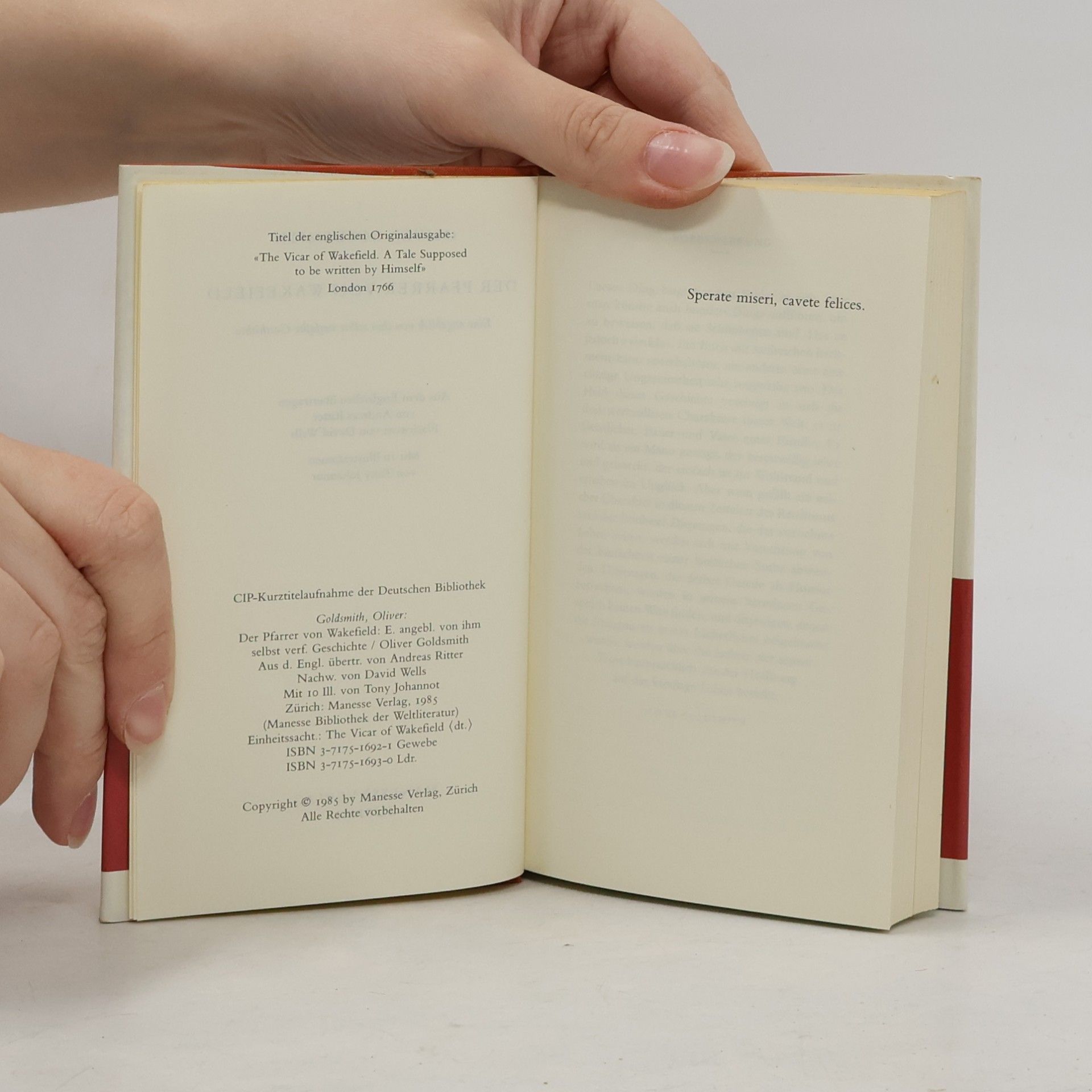 Oliver Goldsmith Der Pfarrer von Wakefield