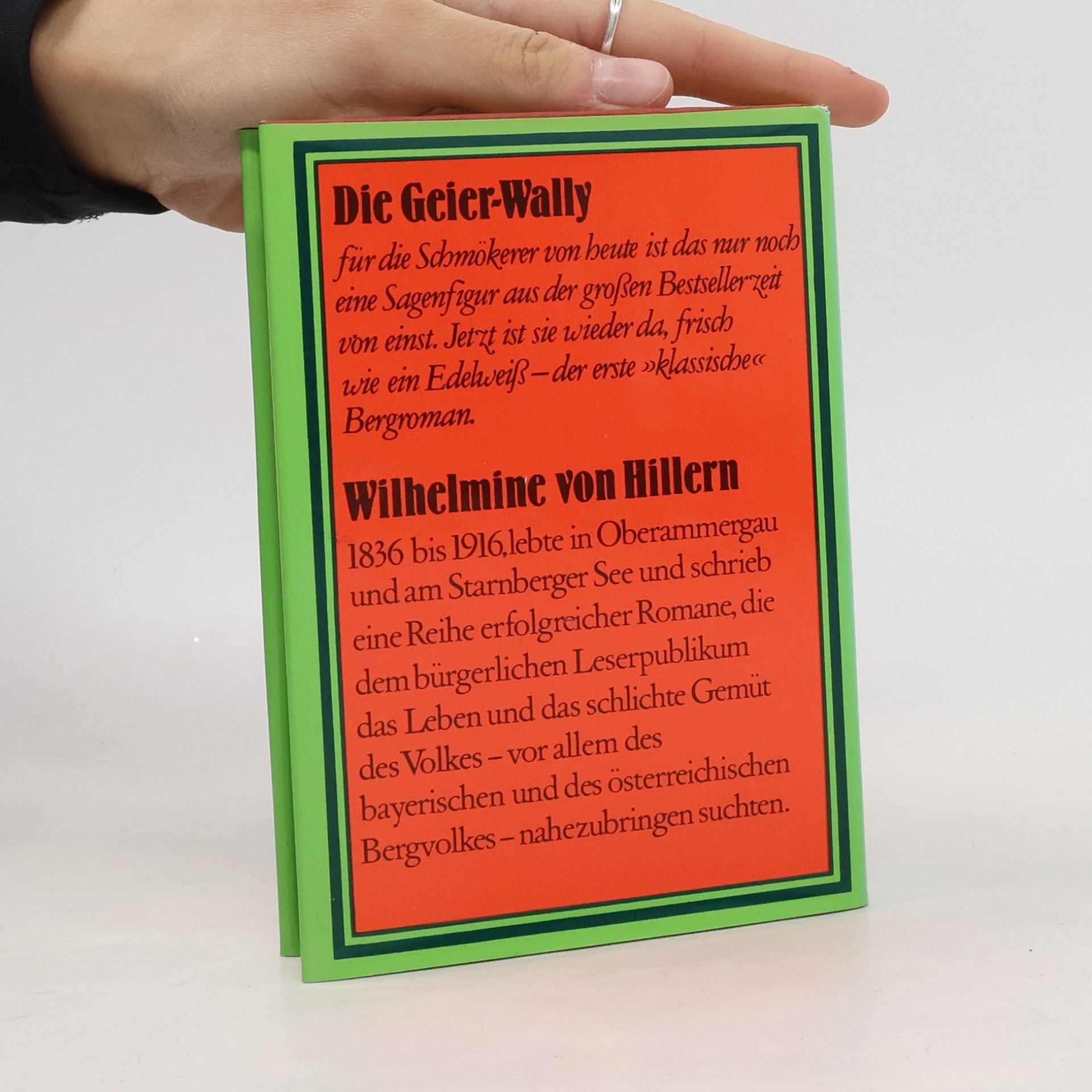 Wilhelmine von Hillern Die Geierwally
