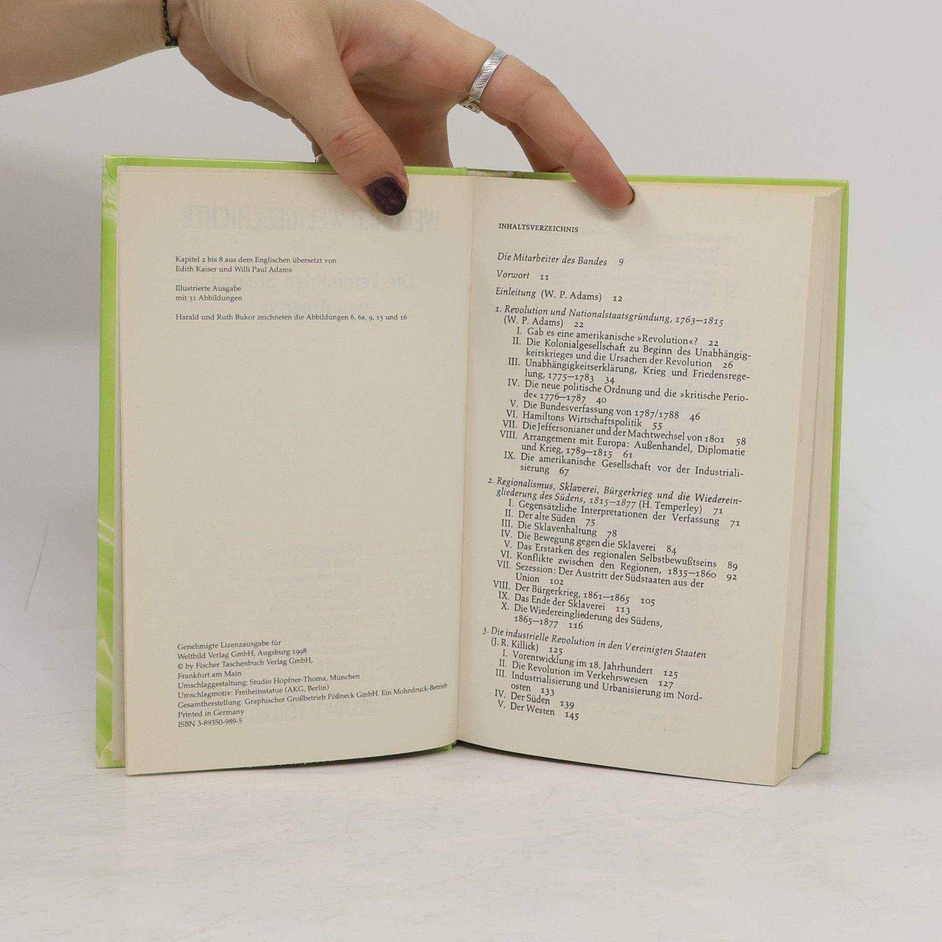Autorenkollektiv Weltgeschichte 30. Die Vereinigten Staaten von Amerika