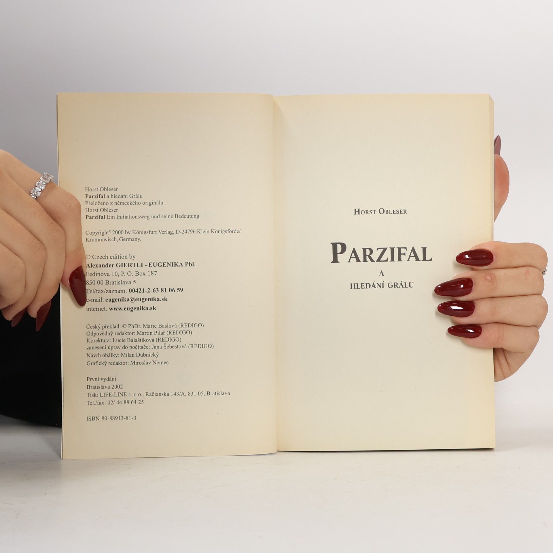 Horst Obleser Parzifal a hledání Grálu