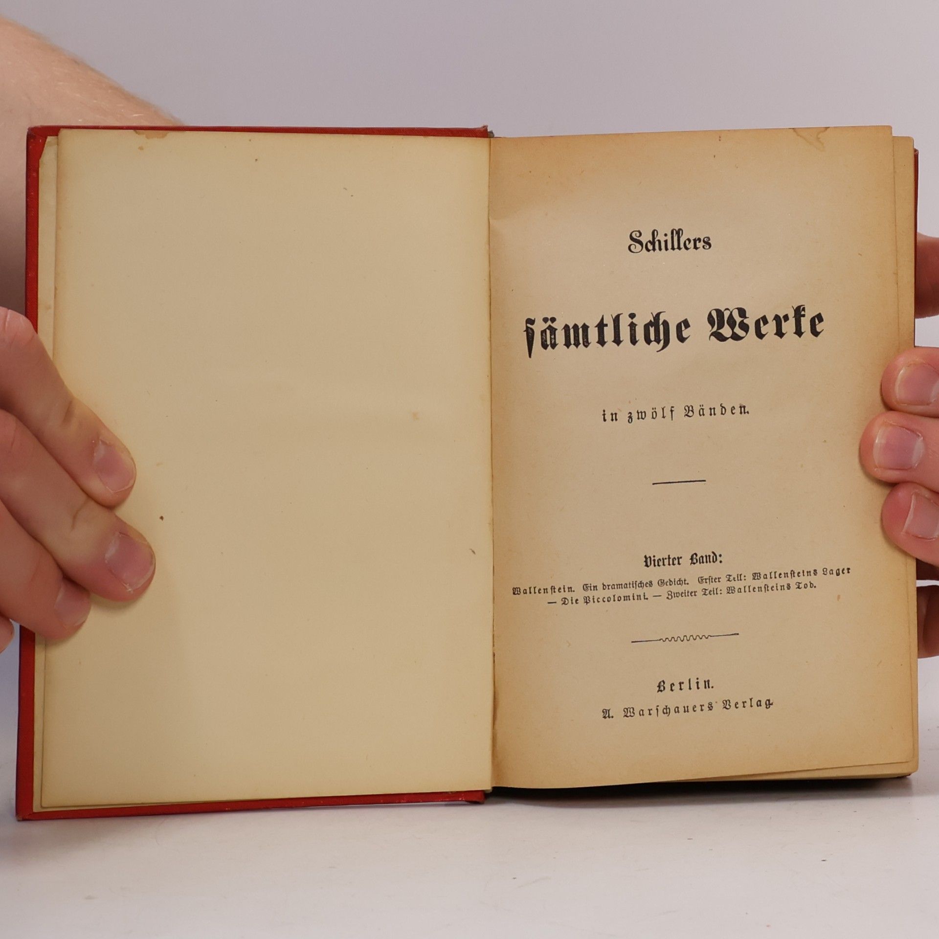 Friedrich Schiller Schillers Werke 4-6