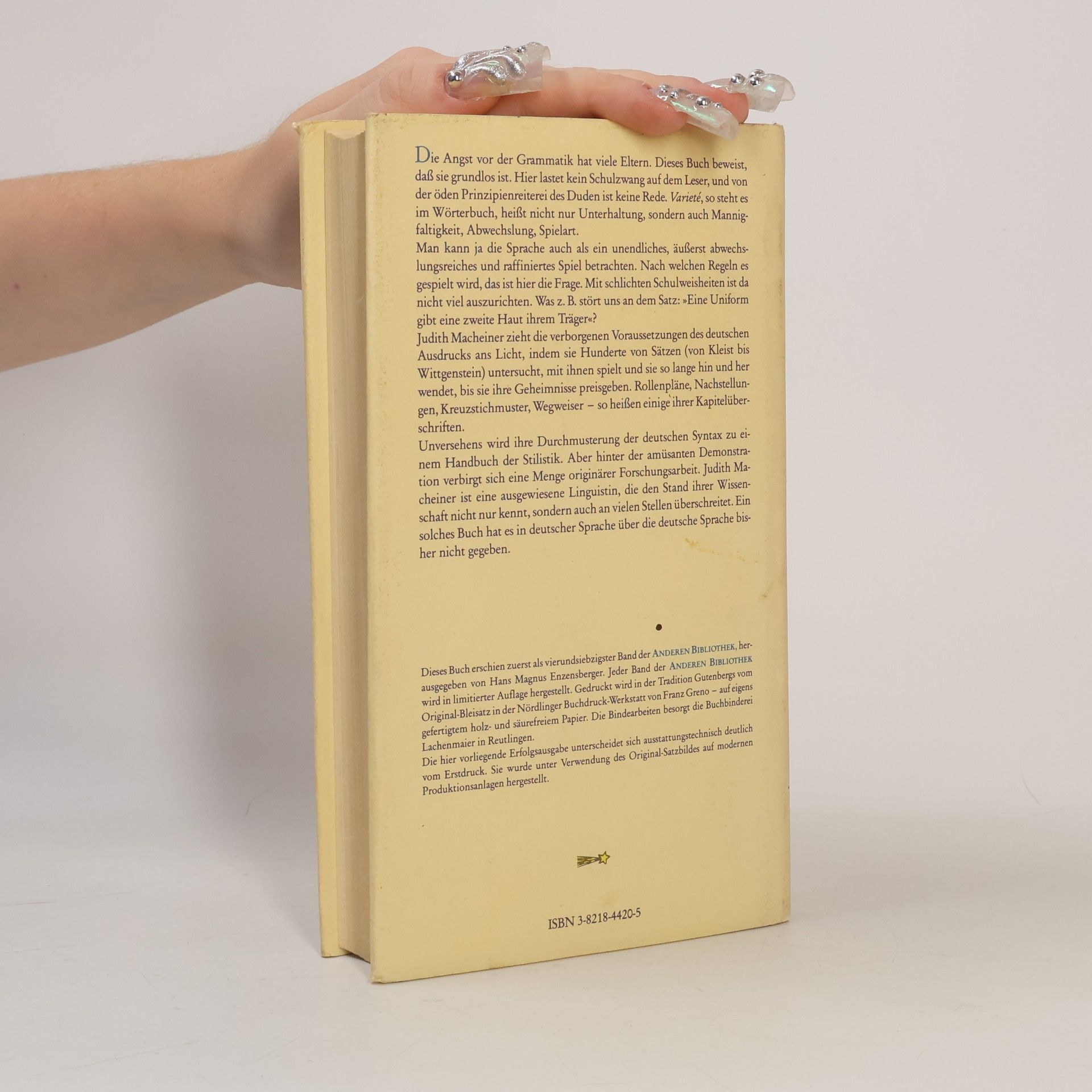 Monika Doherty Das grammatische Varieté oder die Kunst und das Vergnügen, deutsche Sätze zu bilden