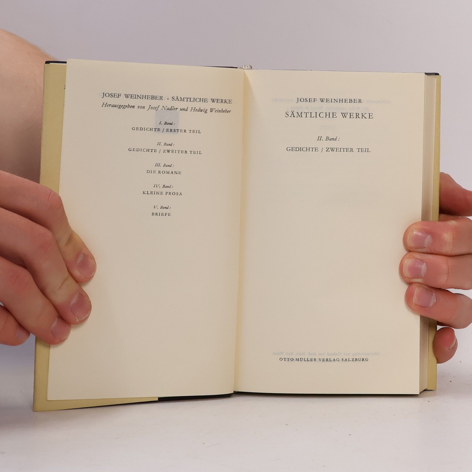 Jose Weinheber Sämtliche Werke 2